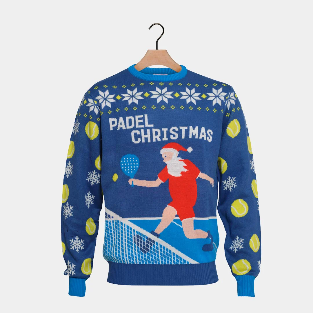 Pull de Noël Bleu Padel Christmas – Image 4