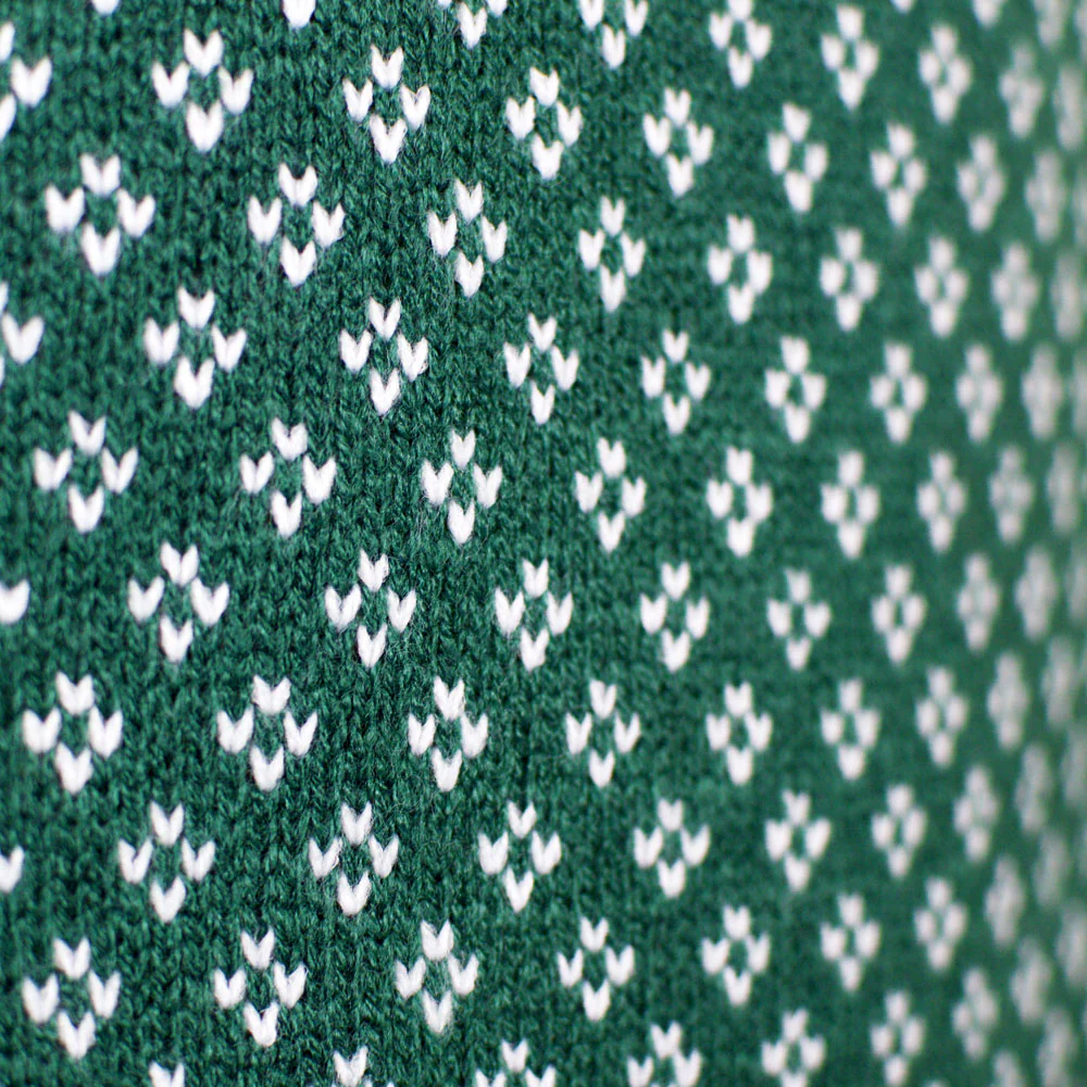 Pull de Noël Chic pour Couple Classique Vert et Blanc – Image 2