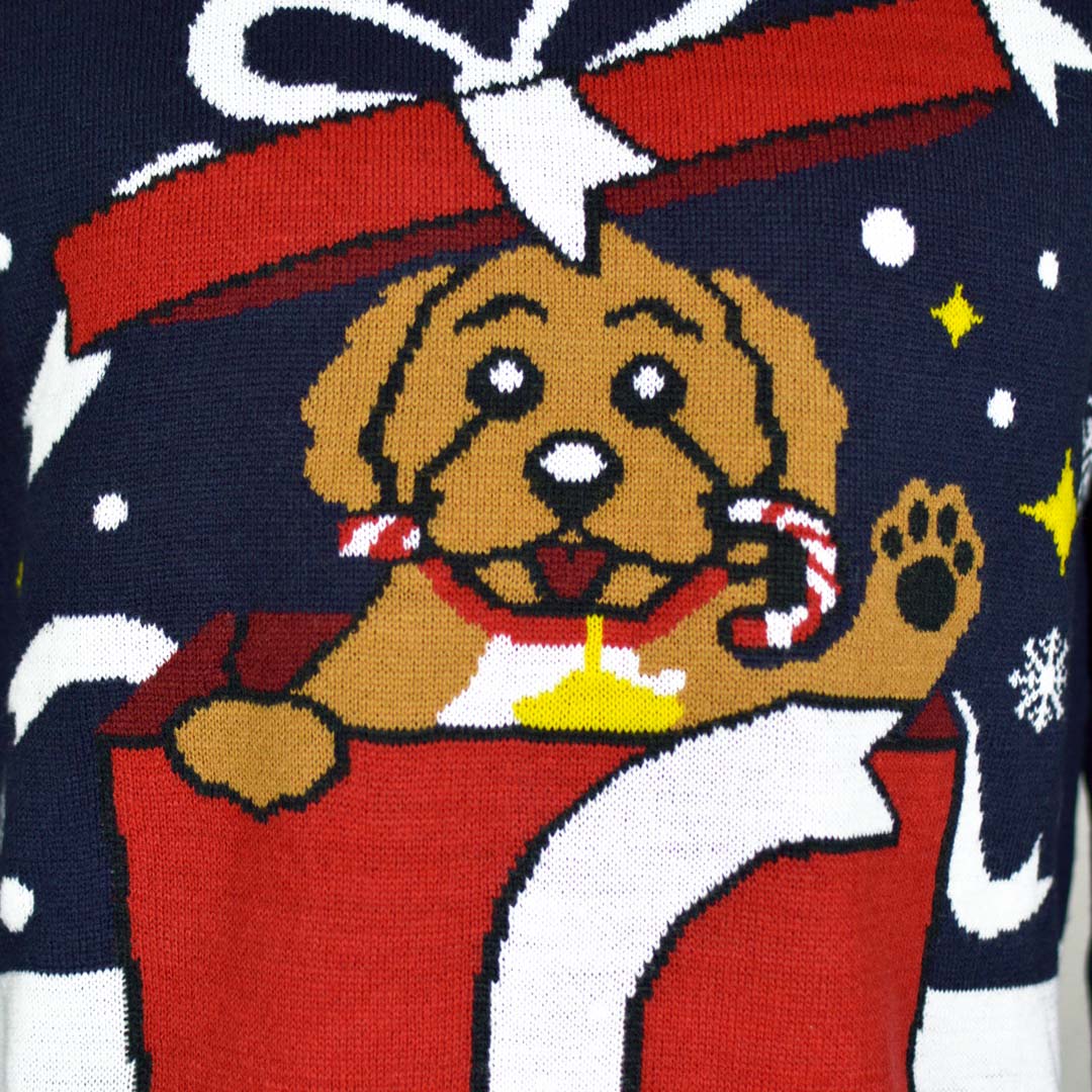 Pull de Noël pour Couple Feliz Navidog – Image 6