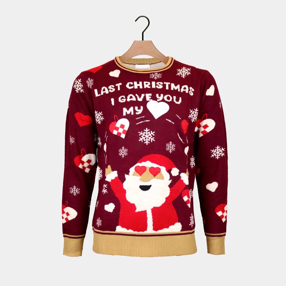 Pull de Noël pour Couple Last Christmas I gave you my Heart – Image 7