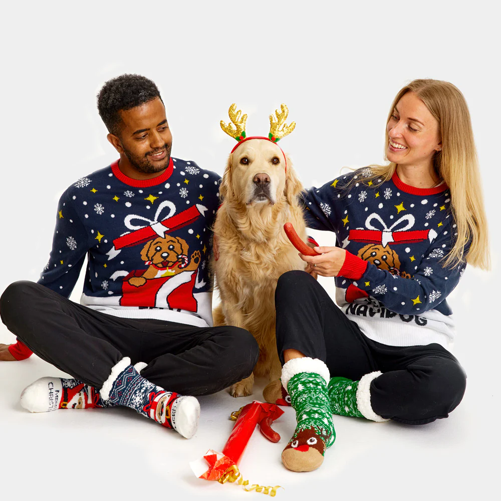 Pull de Noël pour Famille Feliz Navidog – Image 4