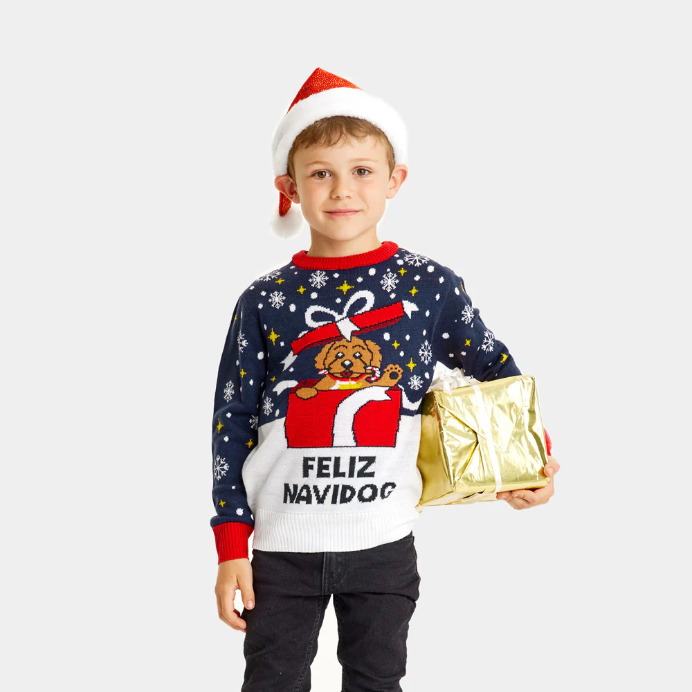 Pull de Noël pour Famille Feliz Navidog – Image 2