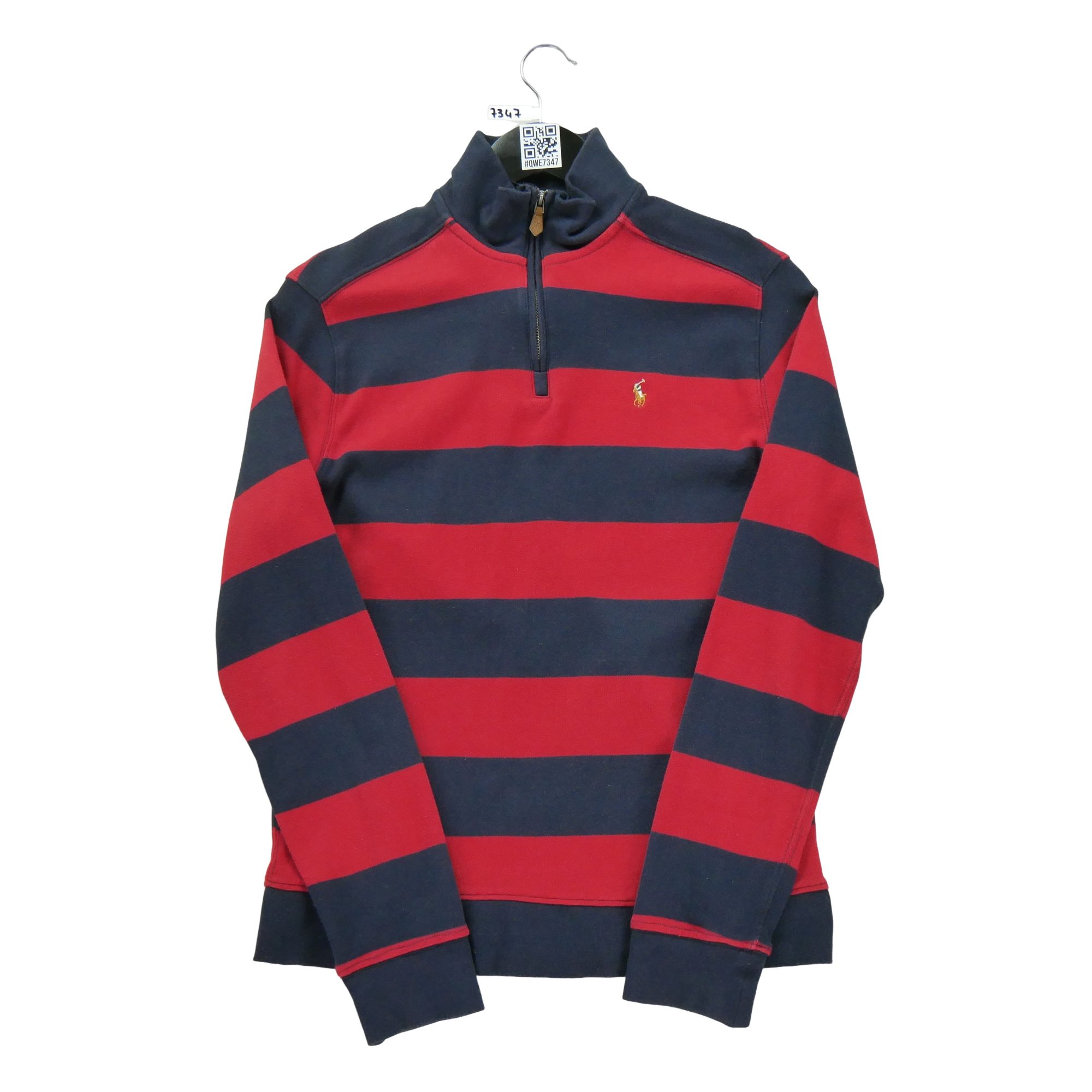 Pull Homme demi-zippé Rouge – Image 3