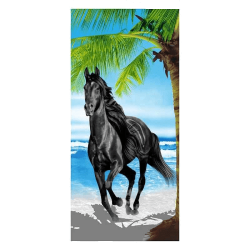 Serviette de plage cheval