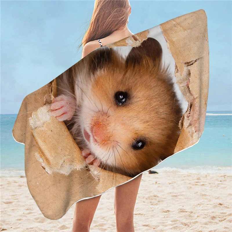Serviette de plage hamster – Image 3