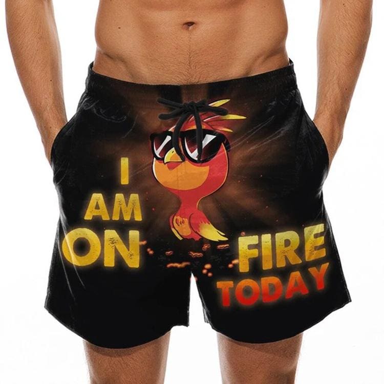 Short de Bain Oiseau en Feu – Image 2