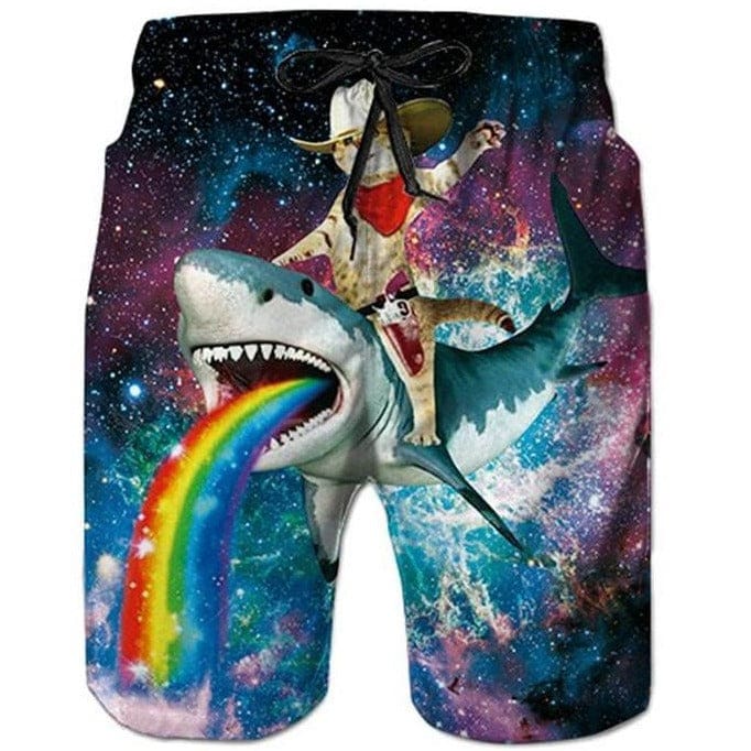 Short de Bain Requin & Chat