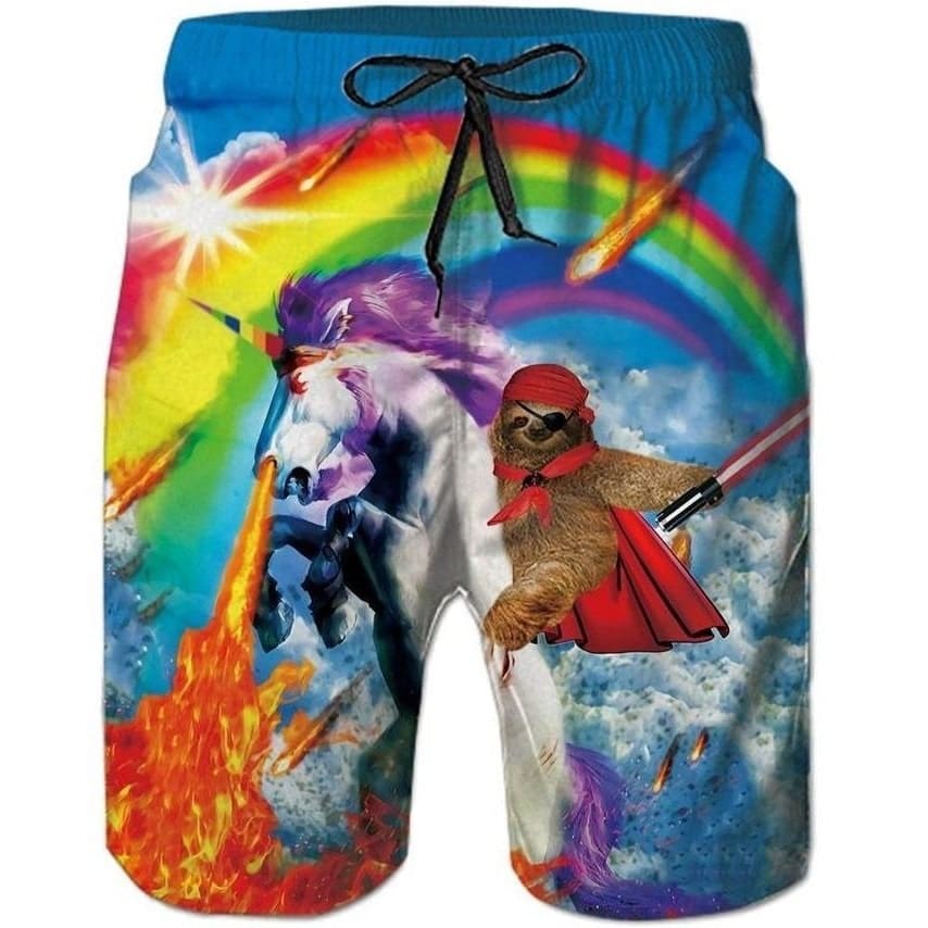 Short de Bain Licorne & Paresseux