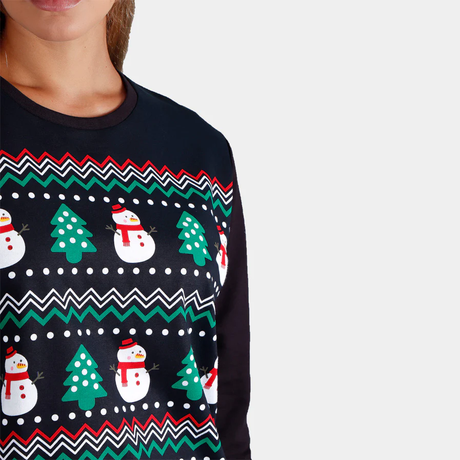 Sweat de Noël pour Femme Snow Tree – Image 4