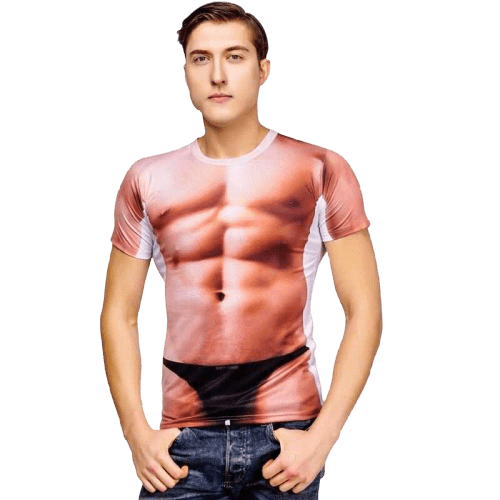 T-shirt homme nu – Image 2