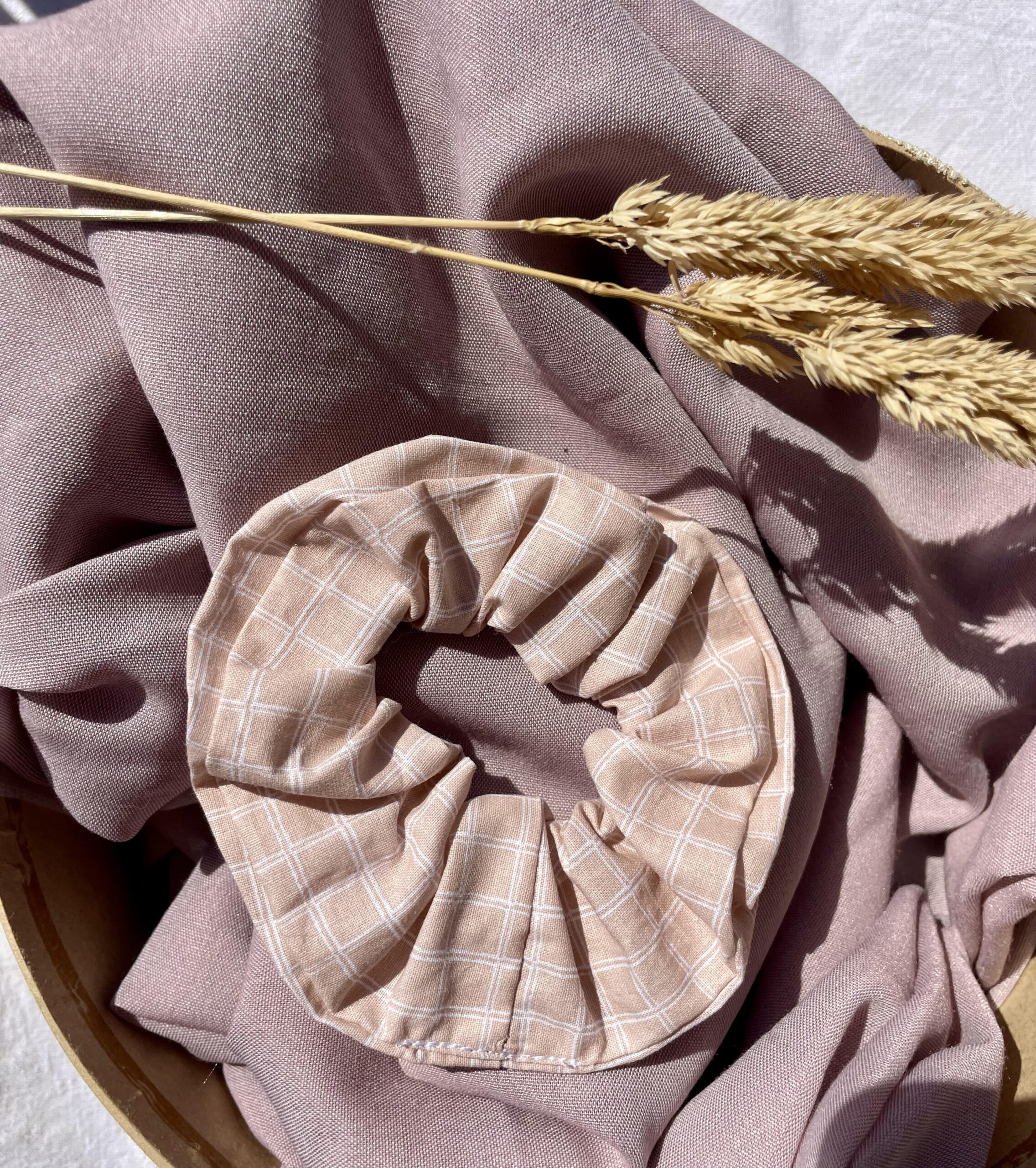 Chouchou en coton upcyclé – Image 2