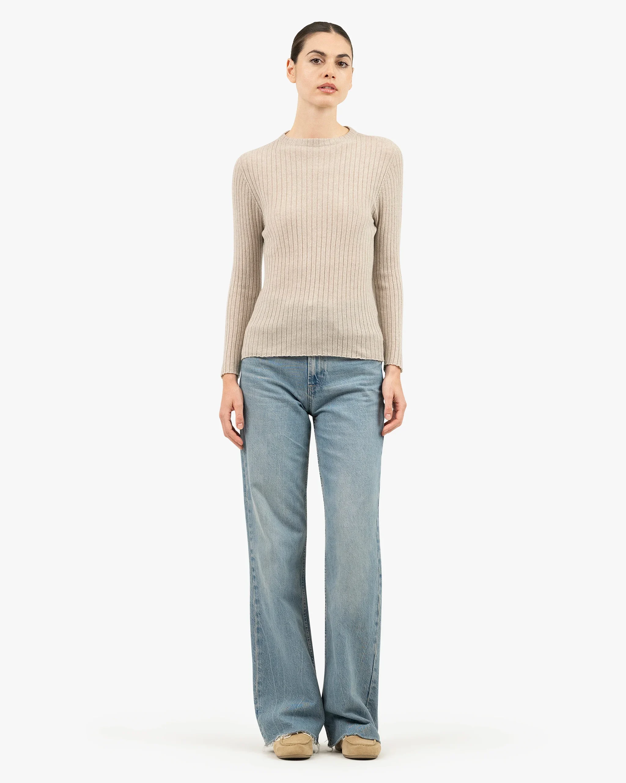 Women's Brera Crew Neck Sweater - Beige