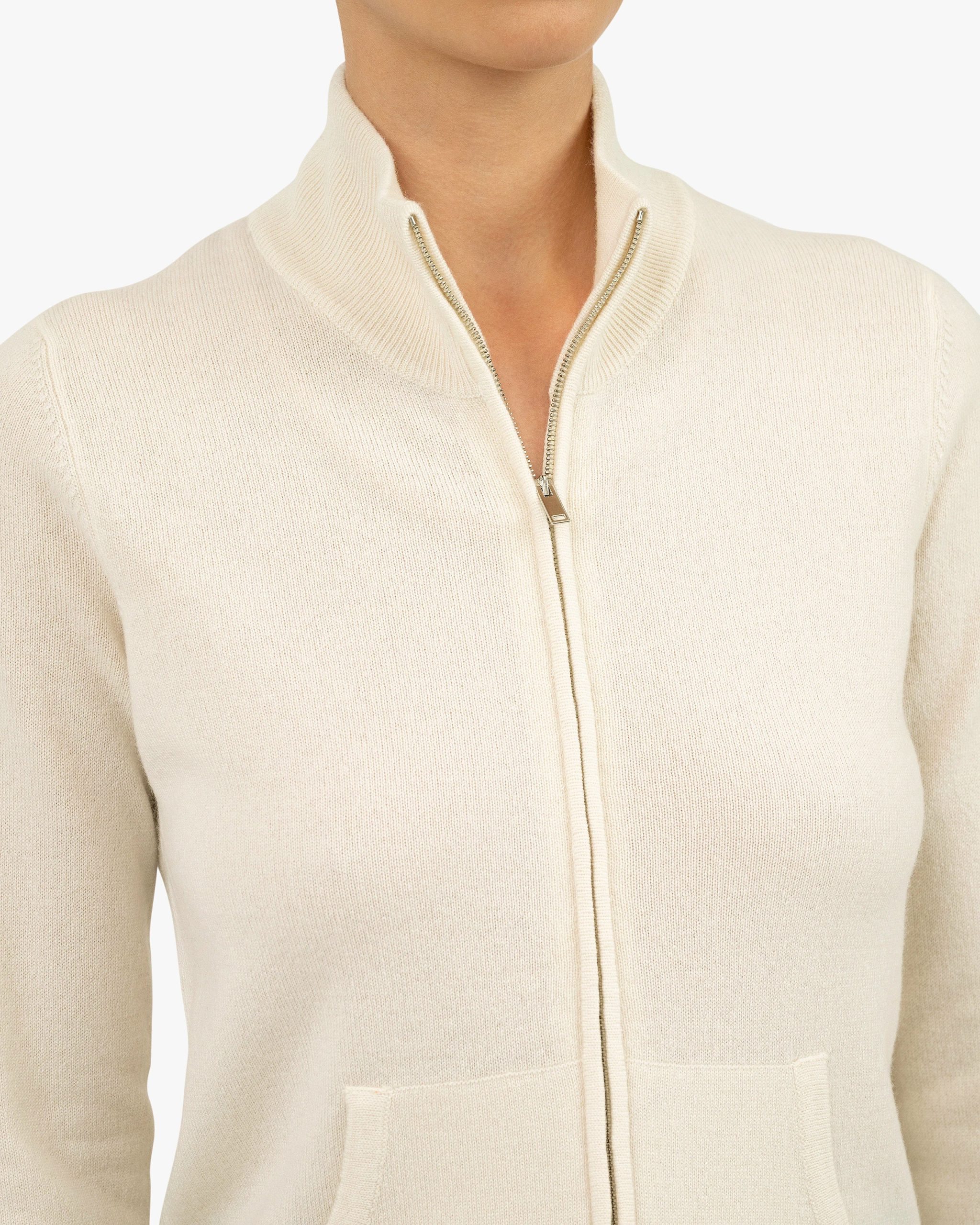 Women's Salò Zip Cardigan - White – Image 2