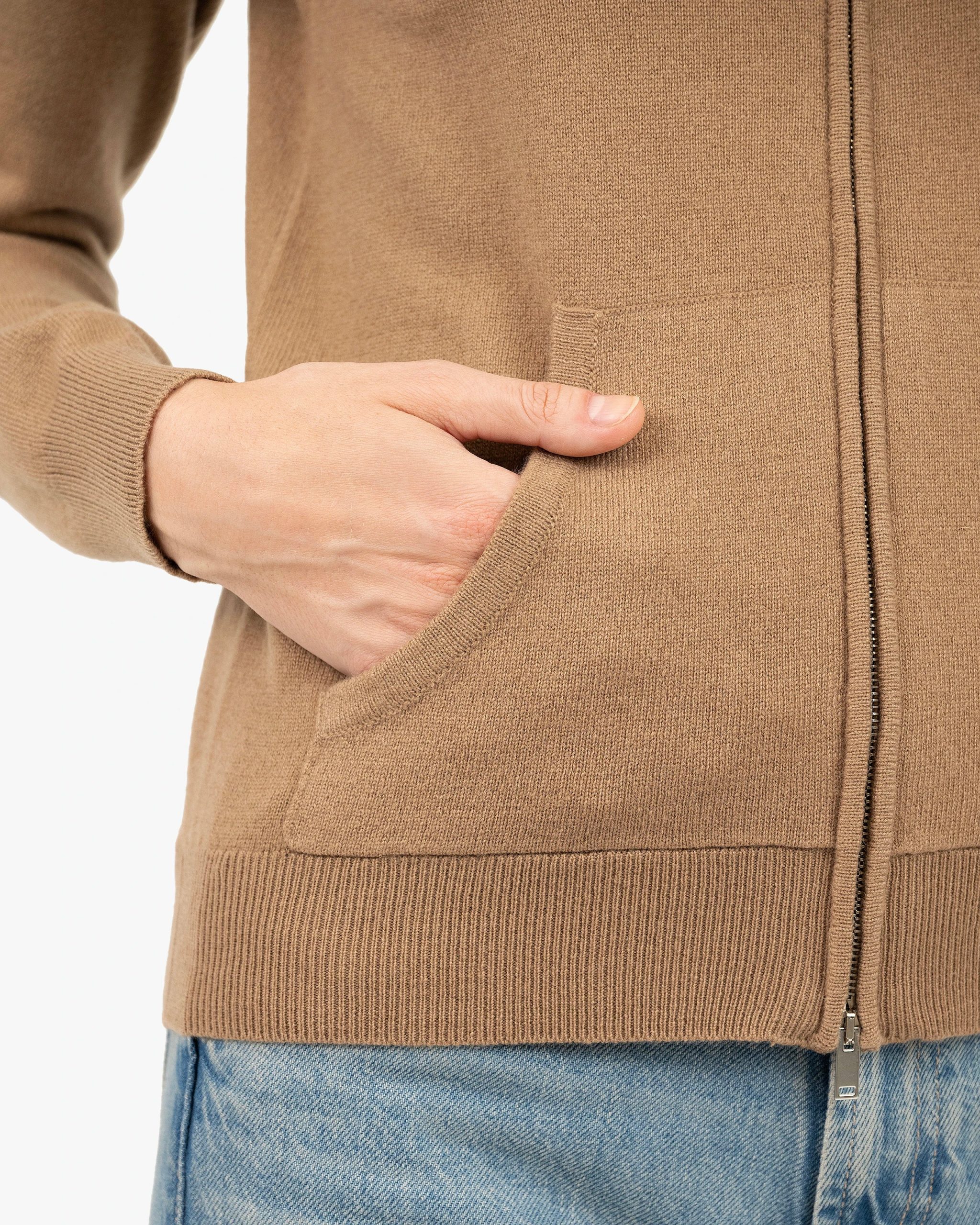 Women's Salò Zip Cardigan - Camel – Image 2