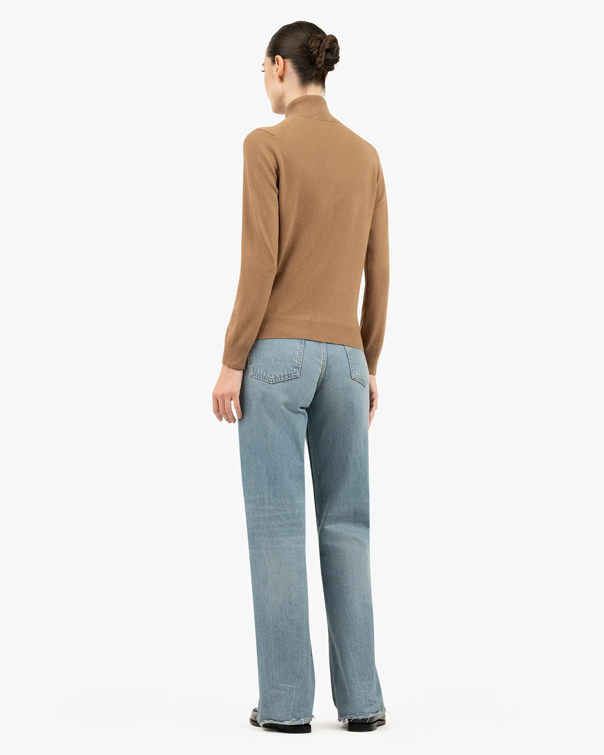 Women's Salò Zip Cardigan - Camel – Image 4