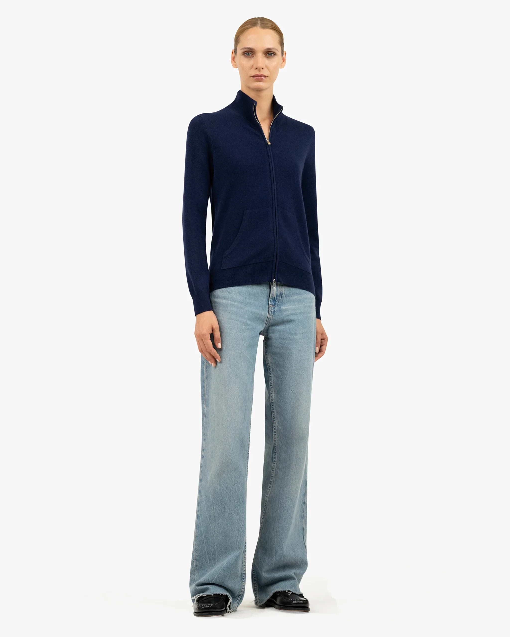 Women's Salò Zip Cardigan - Blue