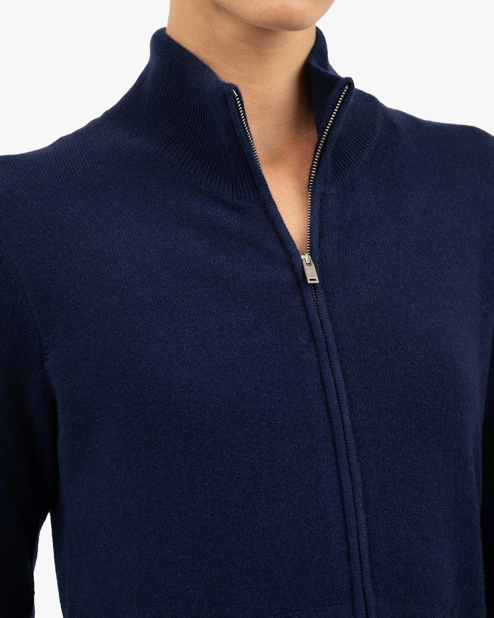 Women's Salò Zip Cardigan - Blue – Image 2