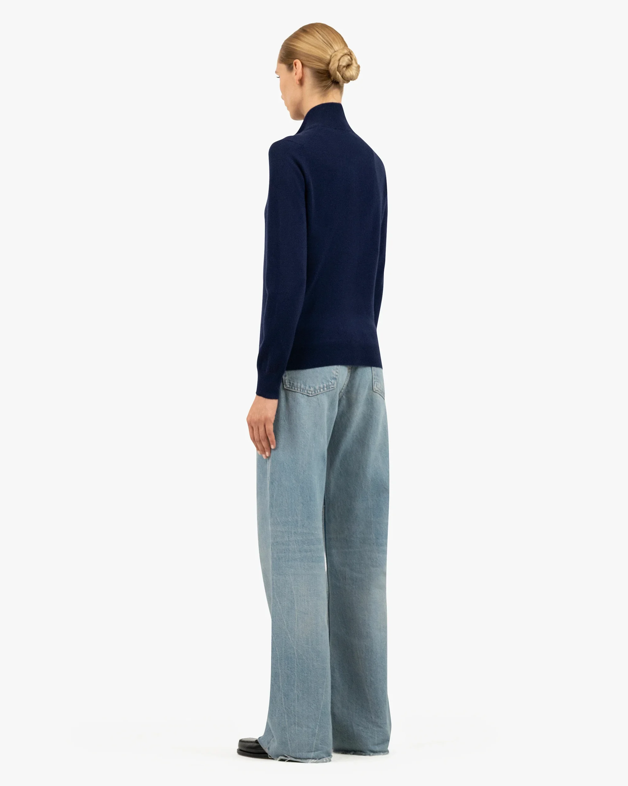 Women's Salò Zip Cardigan - Blue – Image 4