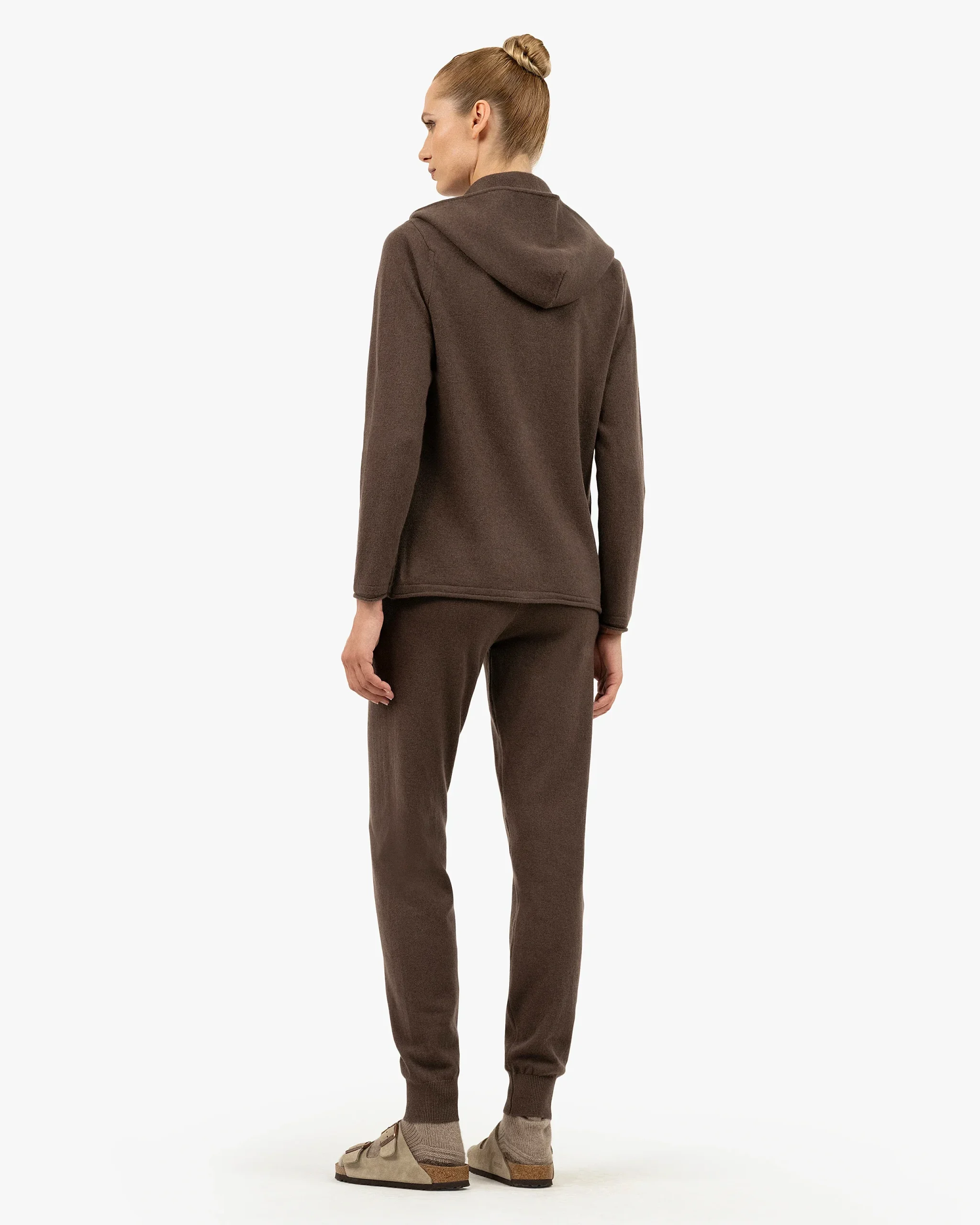Women's Salò Zip Hoodie - Brown – Image 4