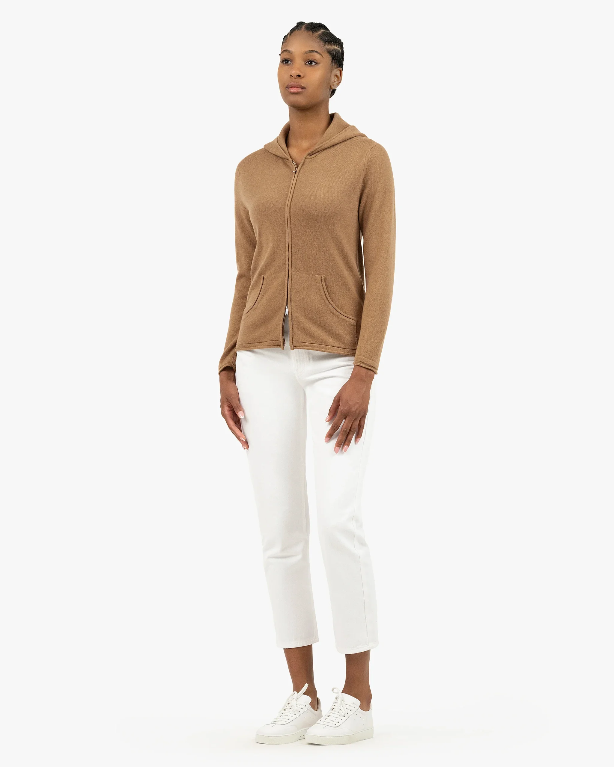 Women's Salò Zip Hoodie - Camel