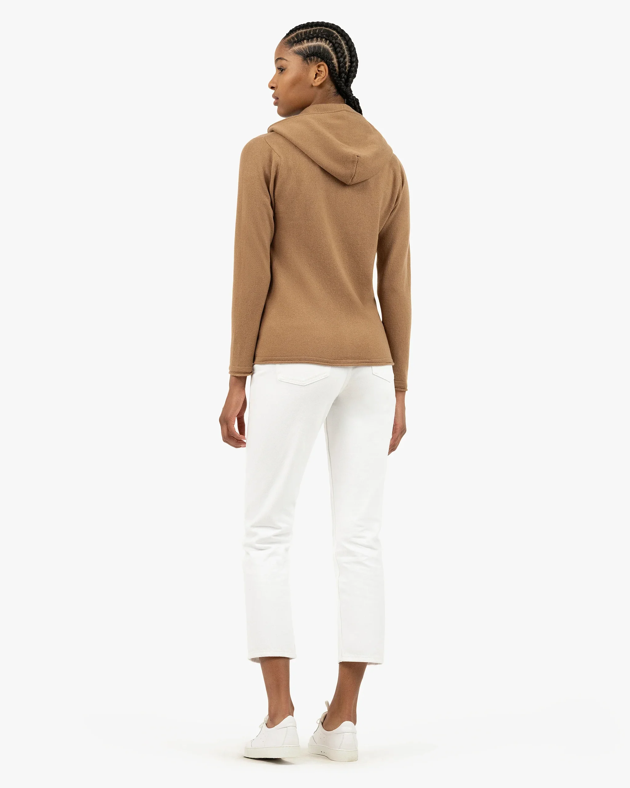 Women's Salò Zip Hoodie - Camel – Image 4