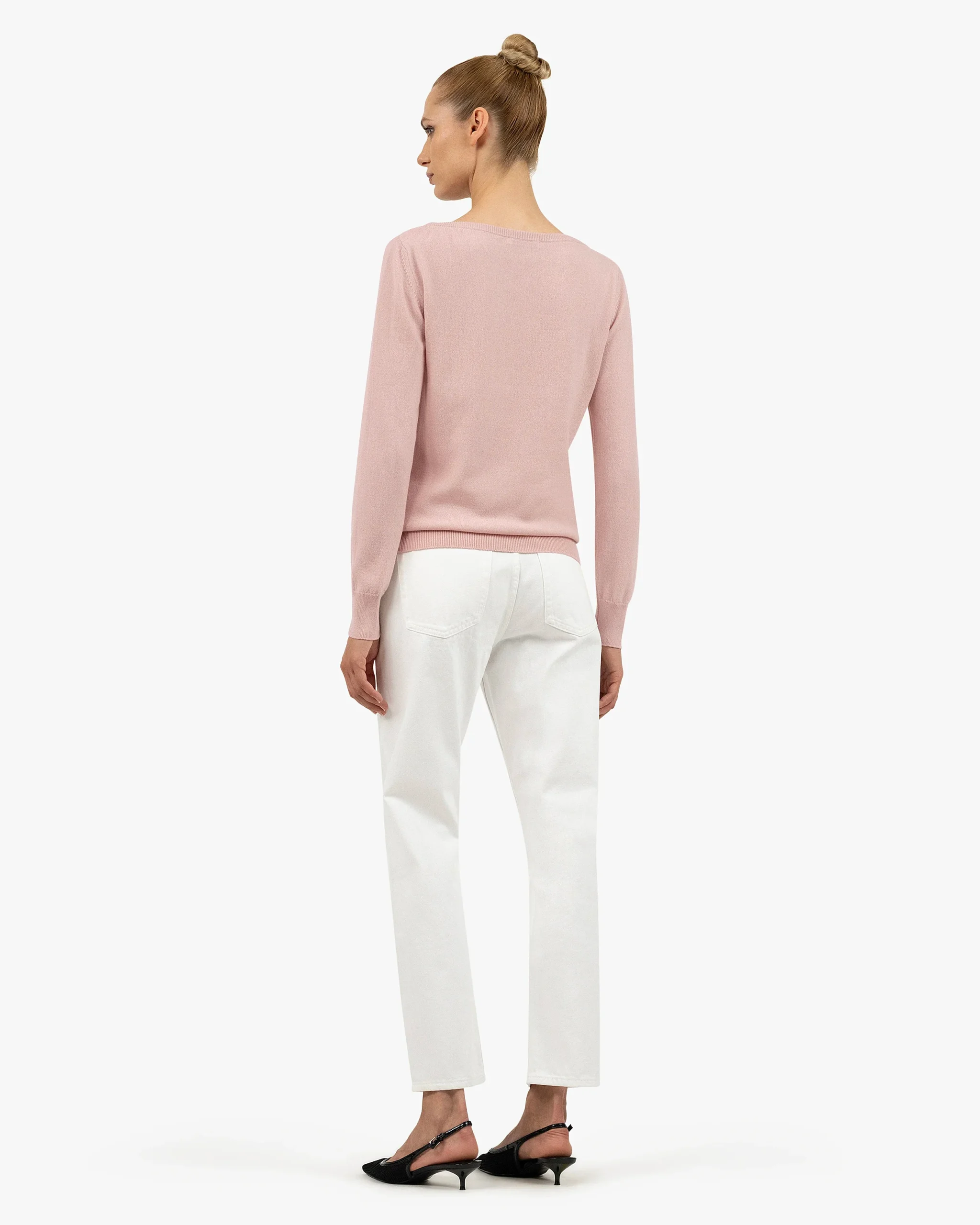 Essential Boat Neck Sweater - Rose – Image 4