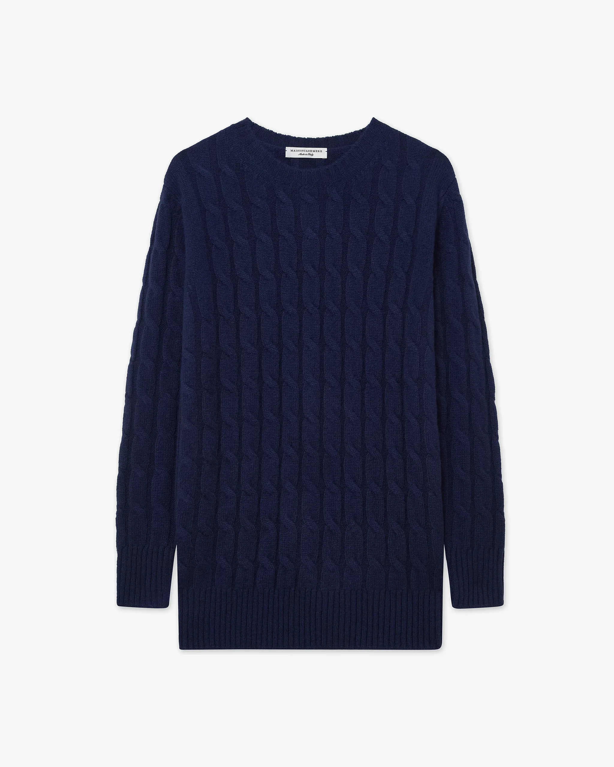 Essential Cable Knit Sweater - Blue – Image 5