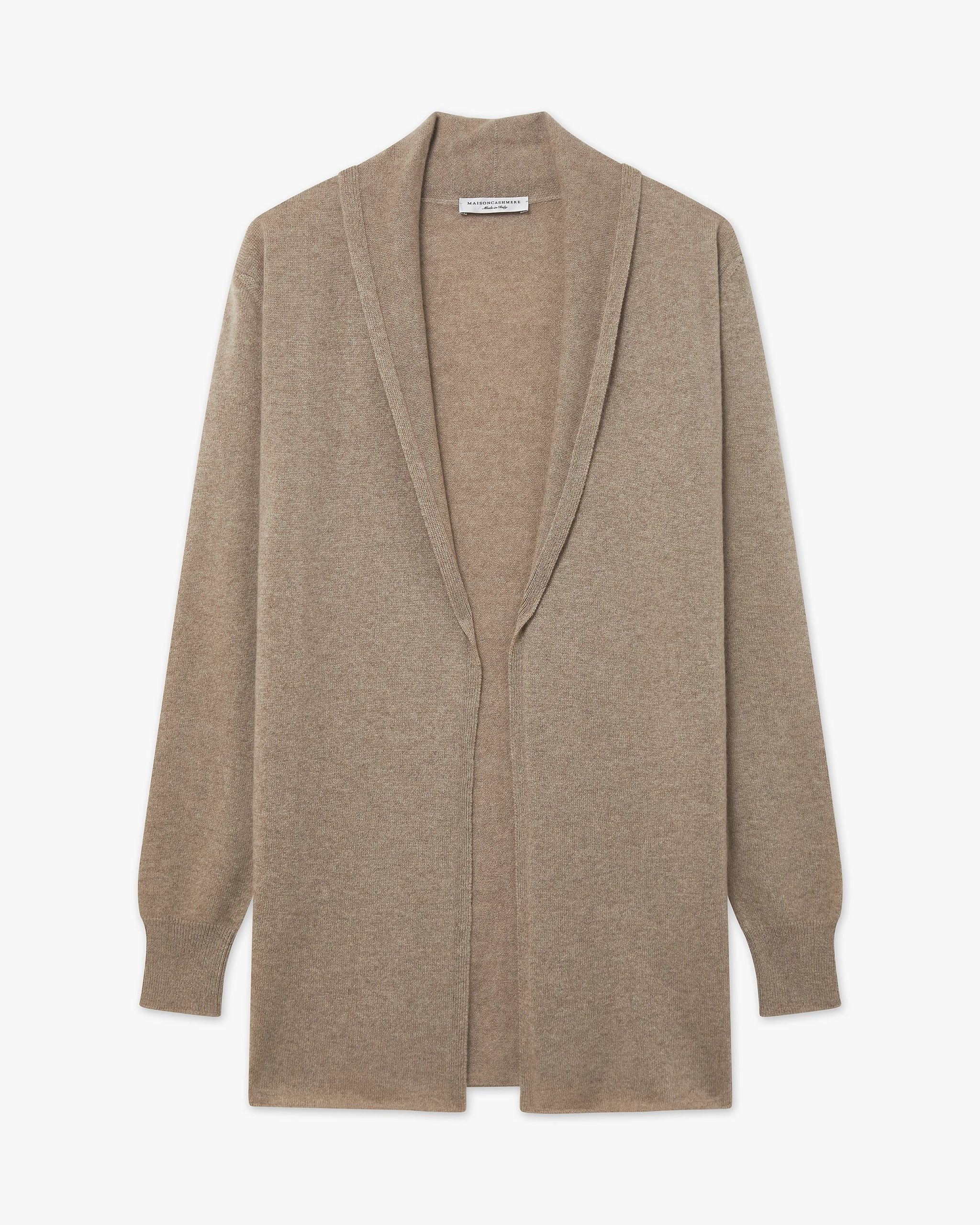Essential Open Cardigan - Taupe – Image 5