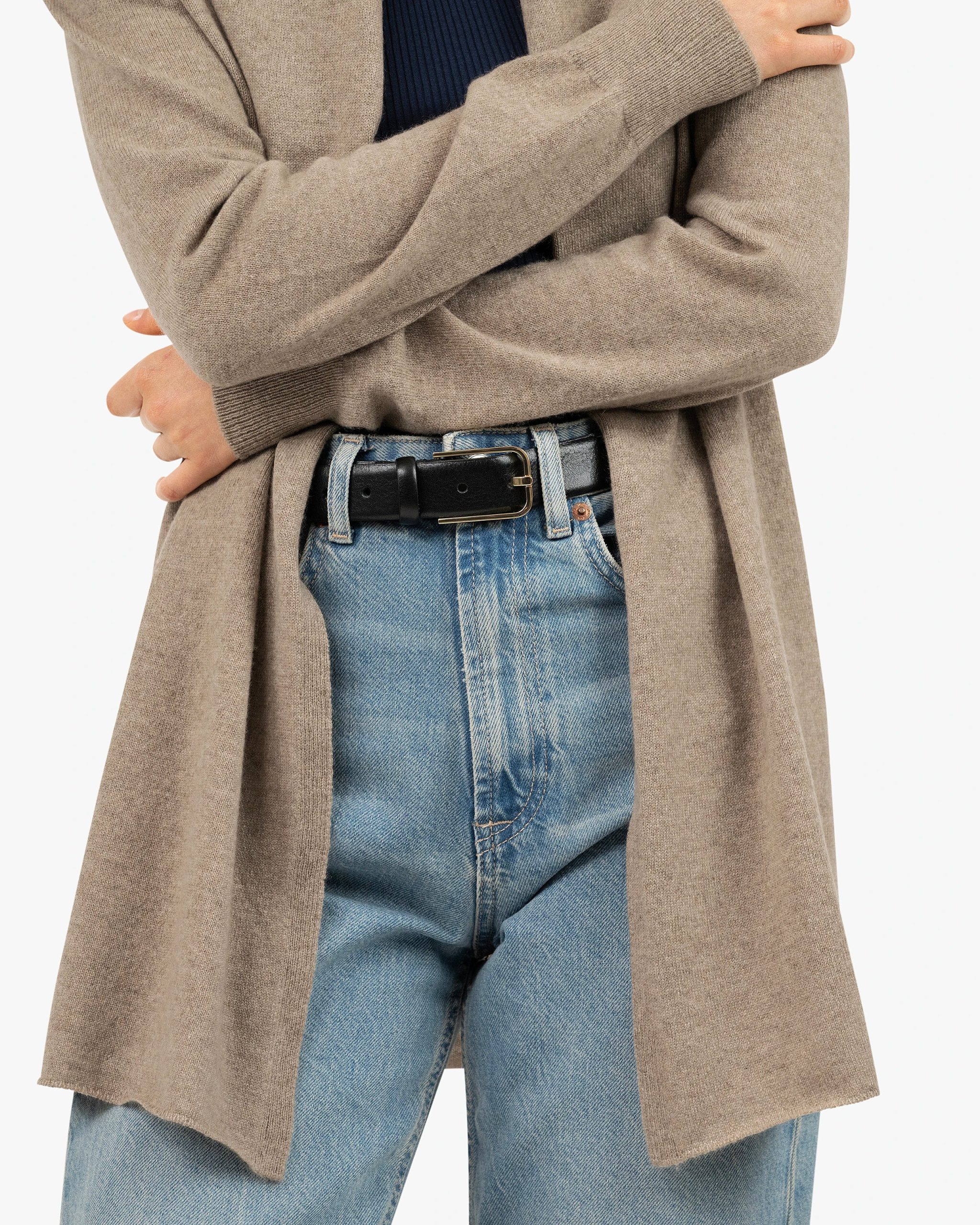 Essential Open Cardigan - Taupe – Image 2