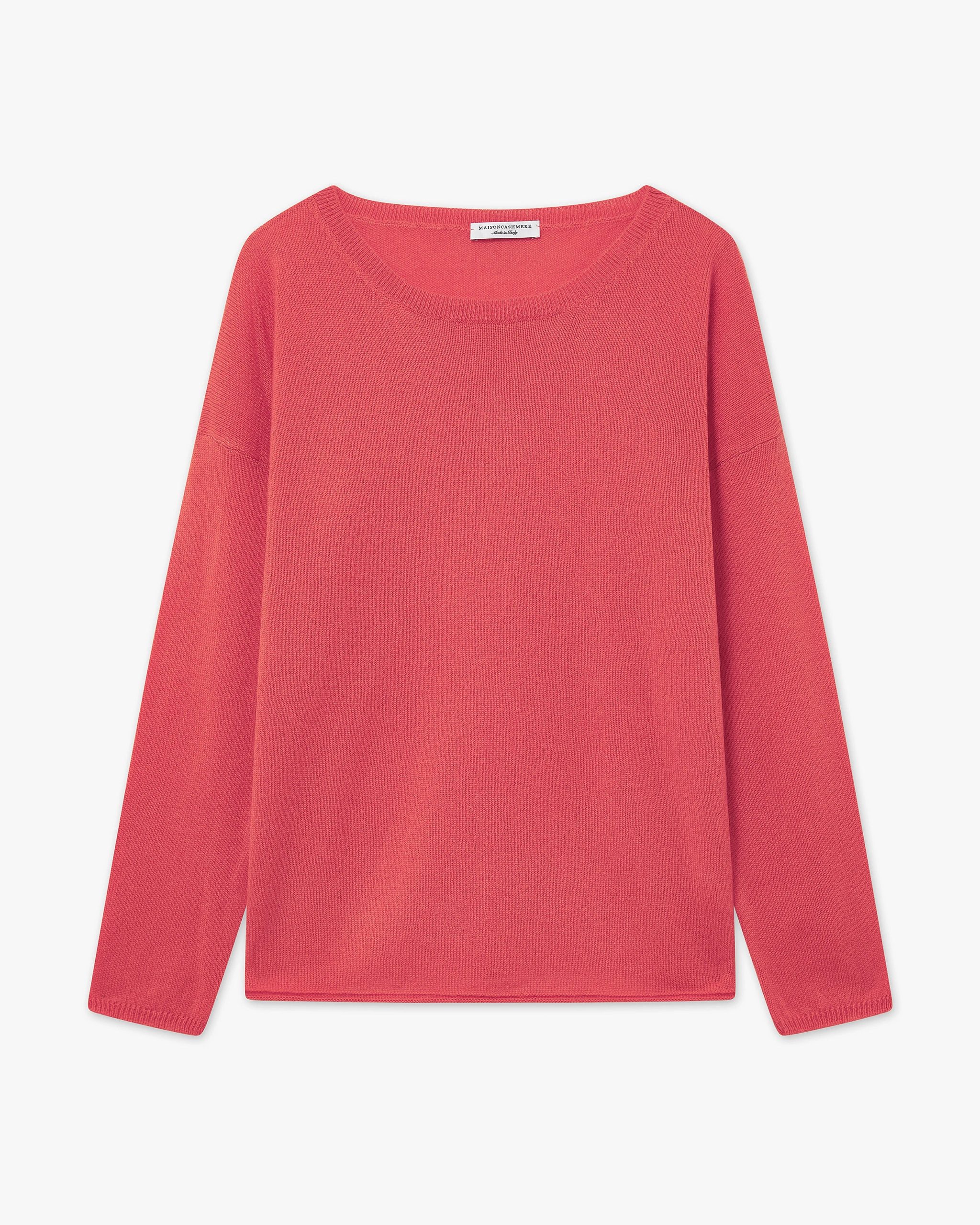 Lightness Crew Neck Sweater - Red – Image 5