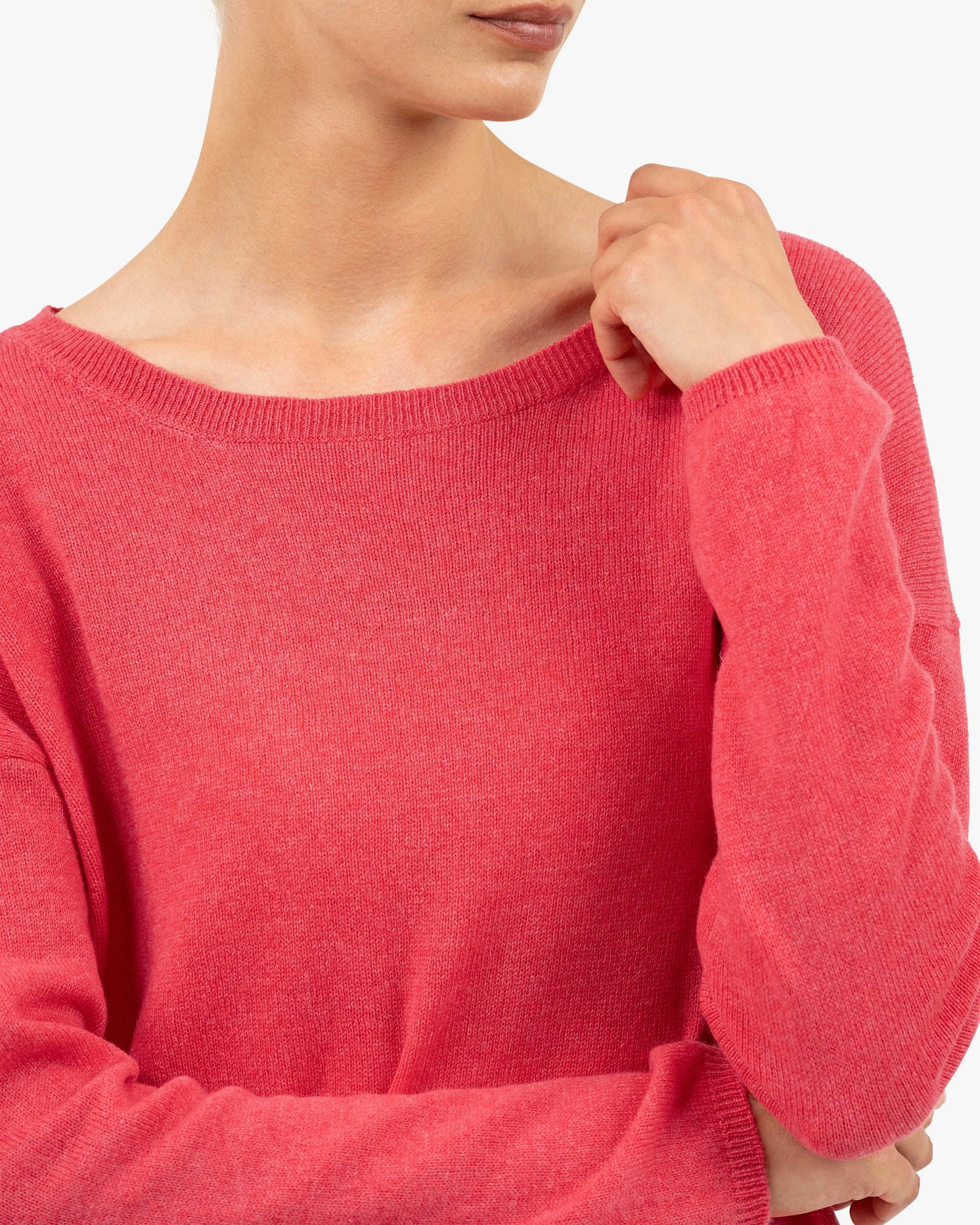 Lightness Crew Neck Sweater - Red – Image 2