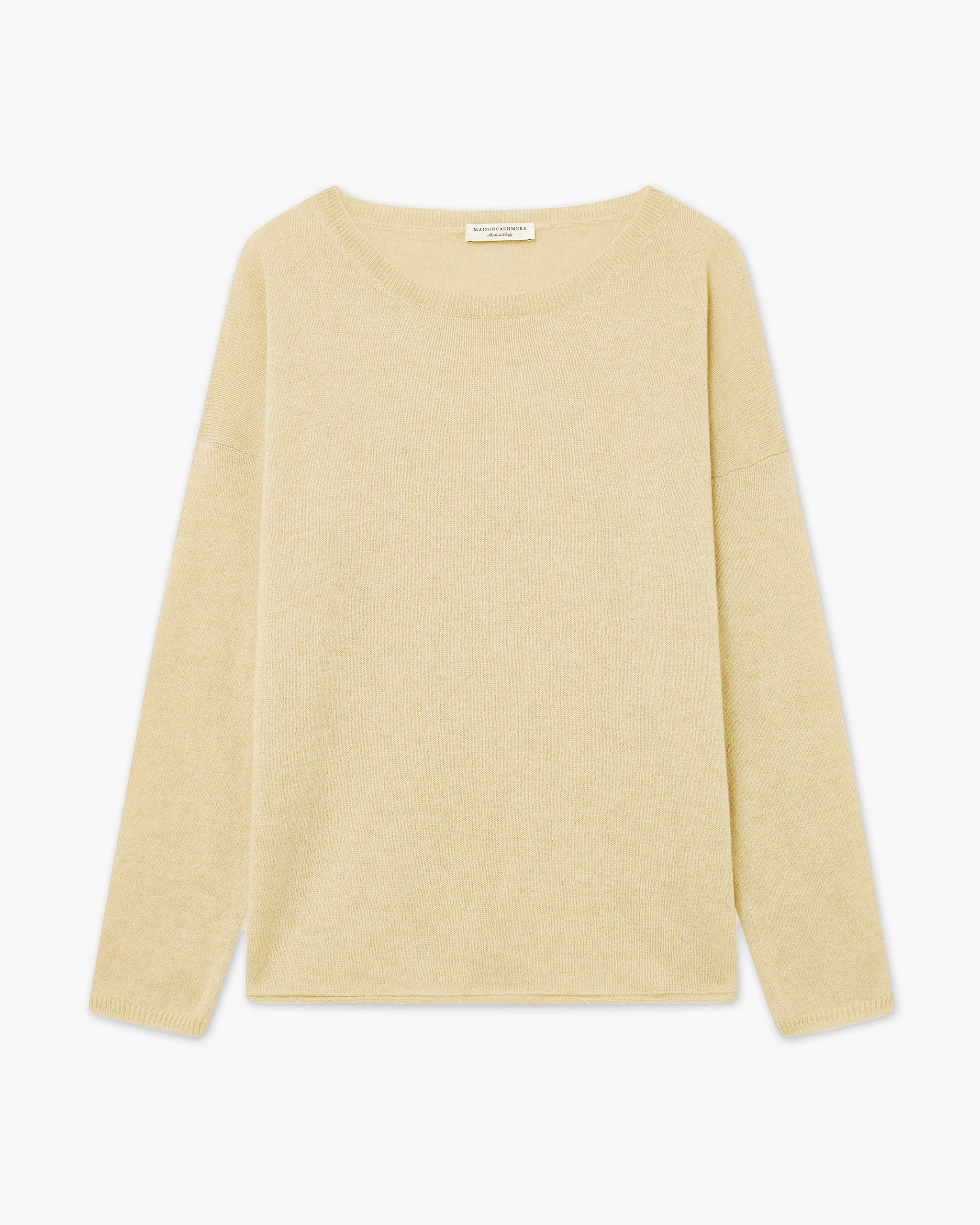 Lightness Crew Neck Sweater - Yellow – Image 5