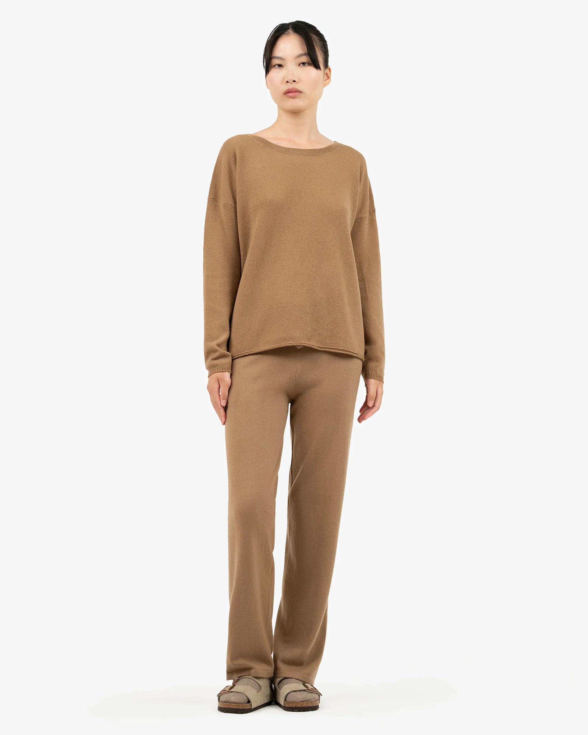 Lightness Crew Neck Sweater - Camel