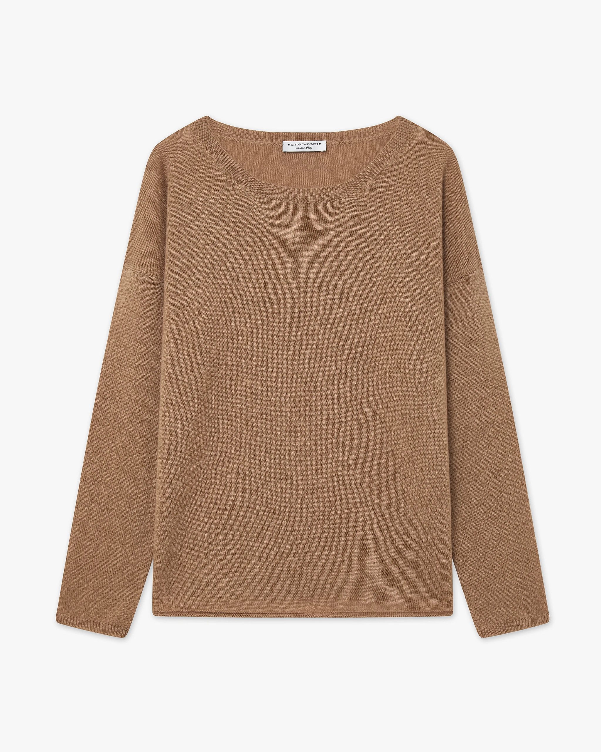 Lightness Crew Neck Sweater - Camel – Image 5