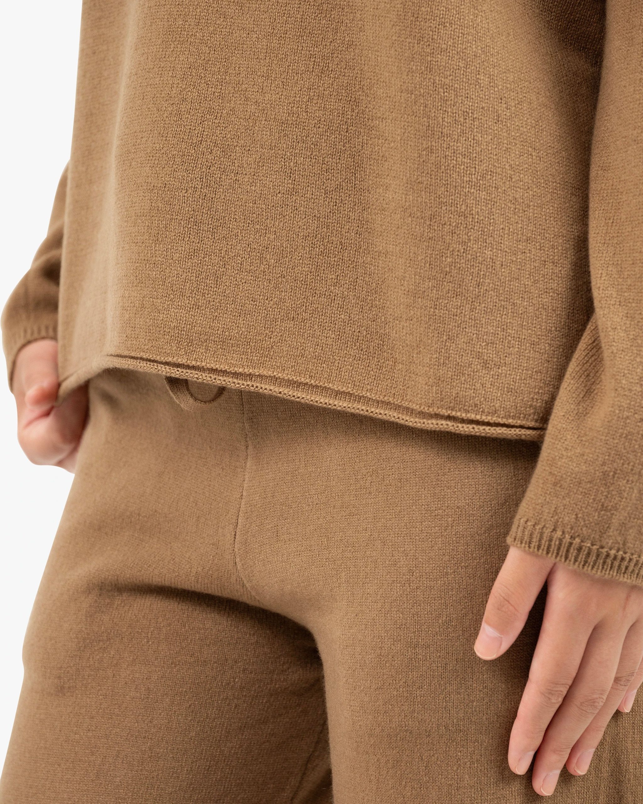 Lightness Crew Neck Sweater - Camel – Image 2