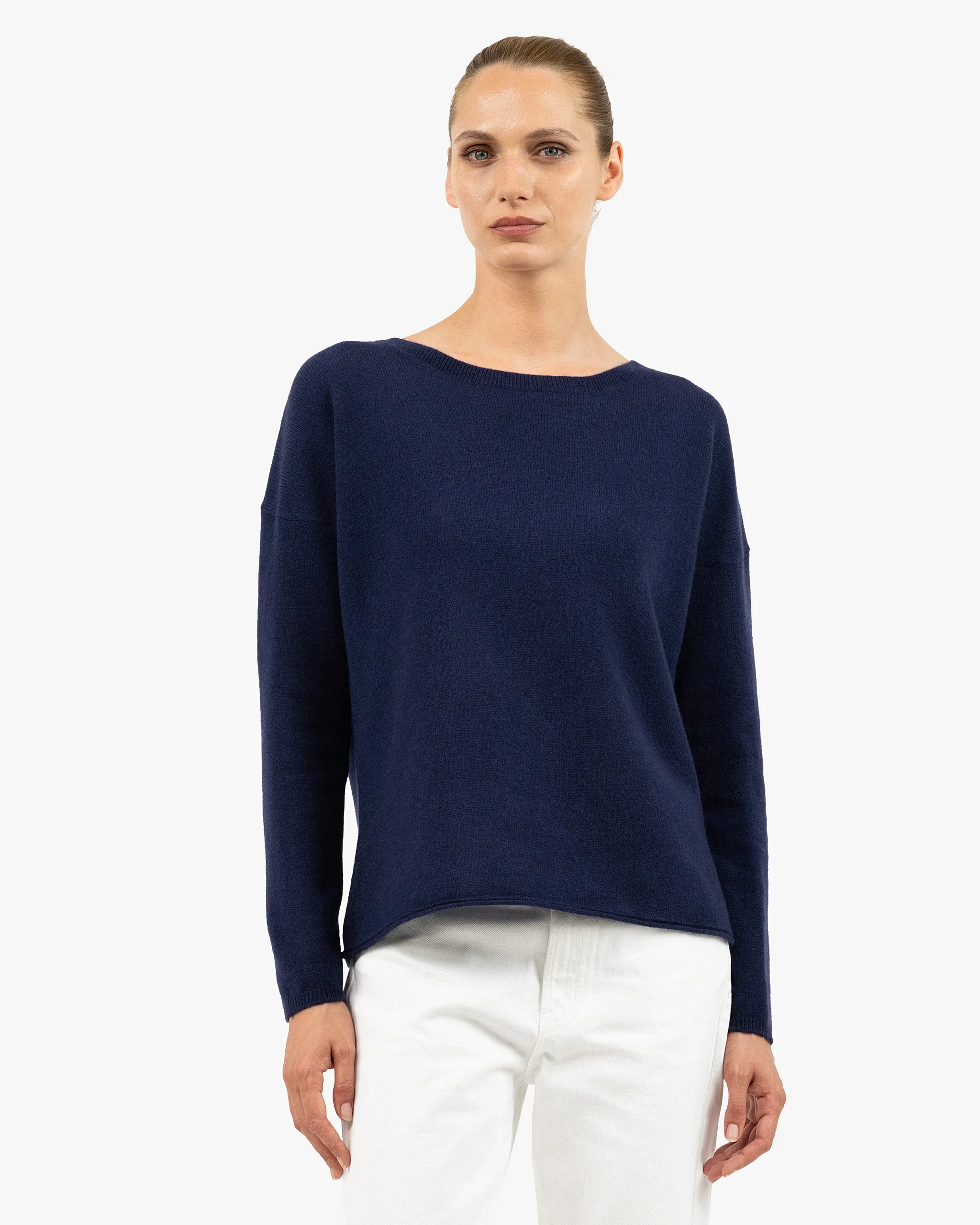 Lightness Crew Neck Sweater - Blue – Image 3
