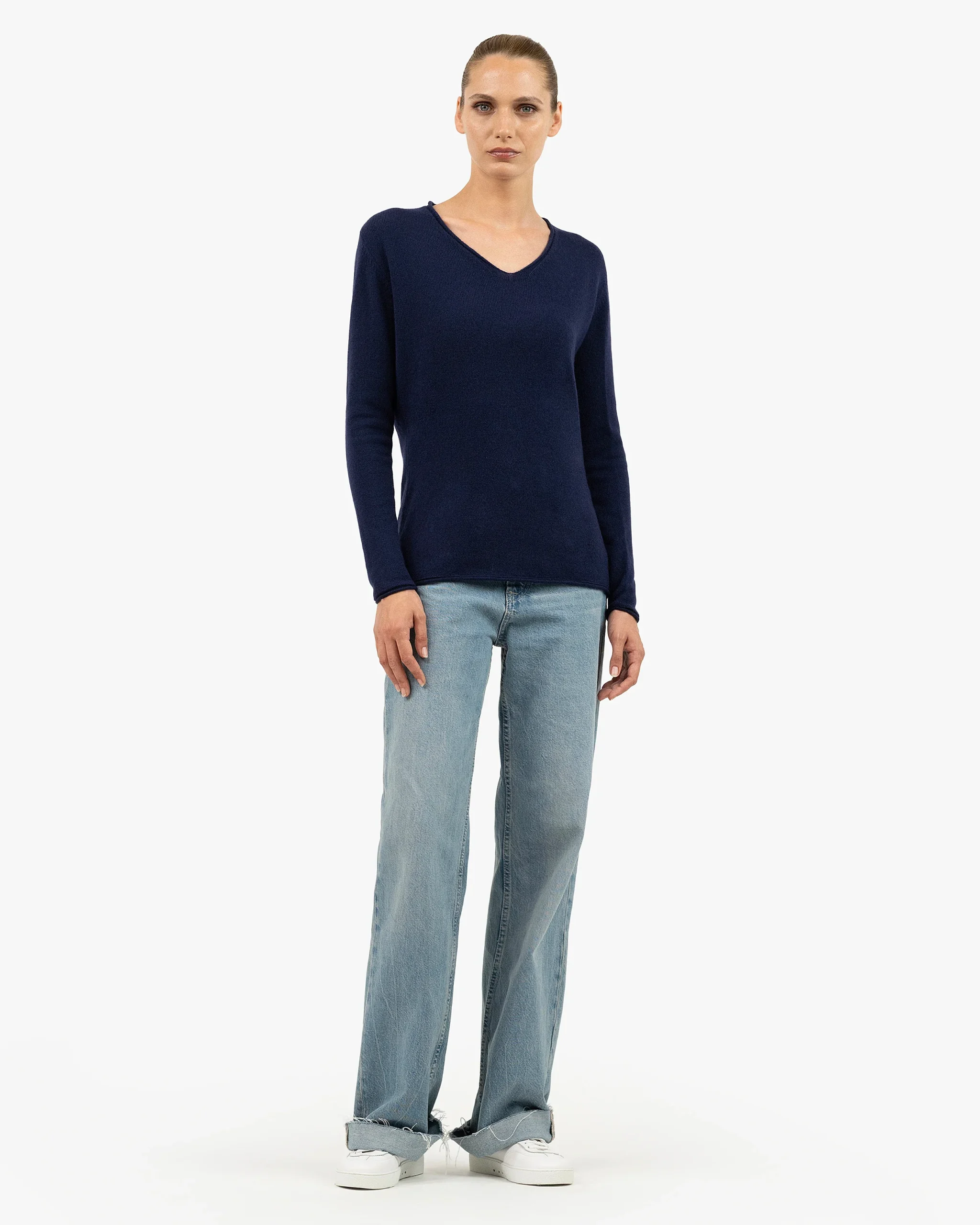 Lightness V-Neck Sweater - Blue