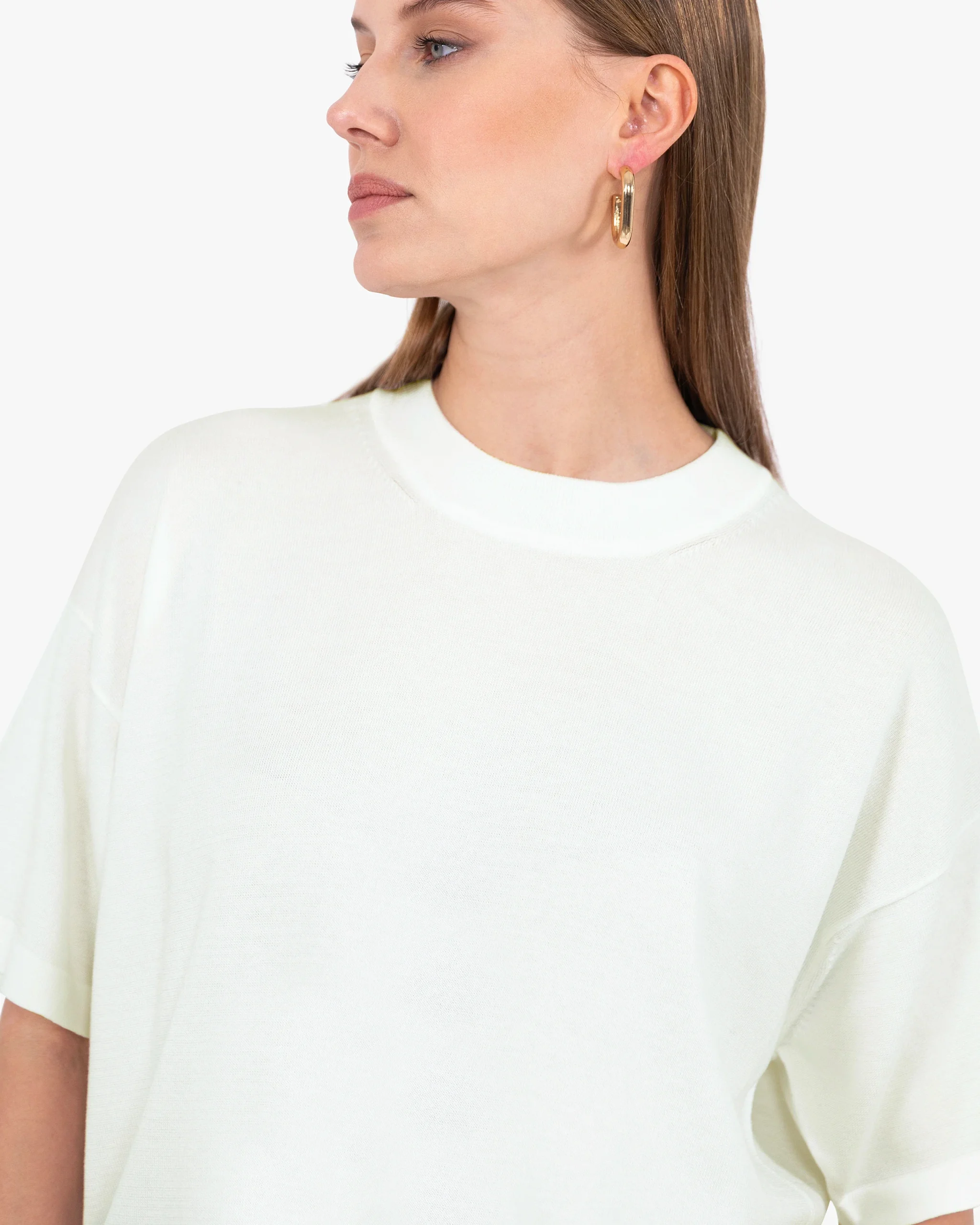 Women's Oasi Maxi Tee - White – Image 2