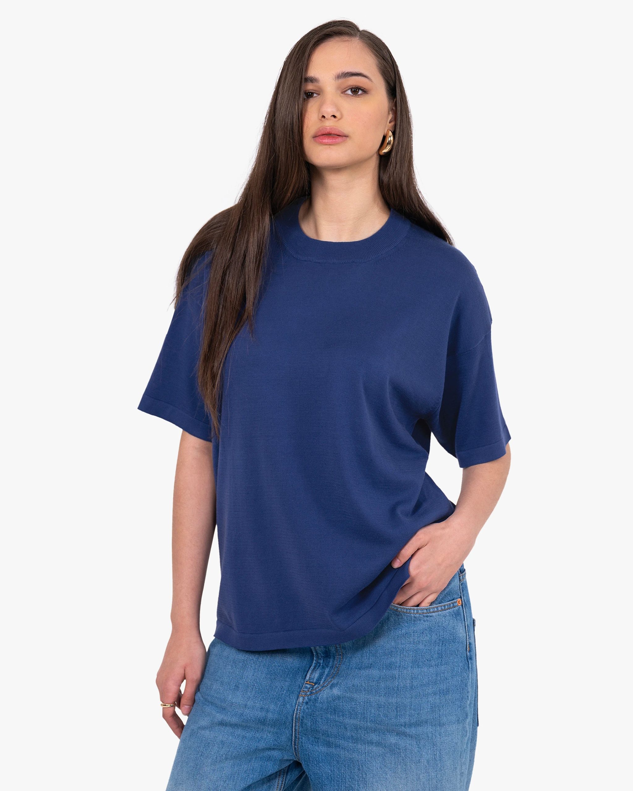 Women's Oasi Maxi Tee - Blue – Image 3