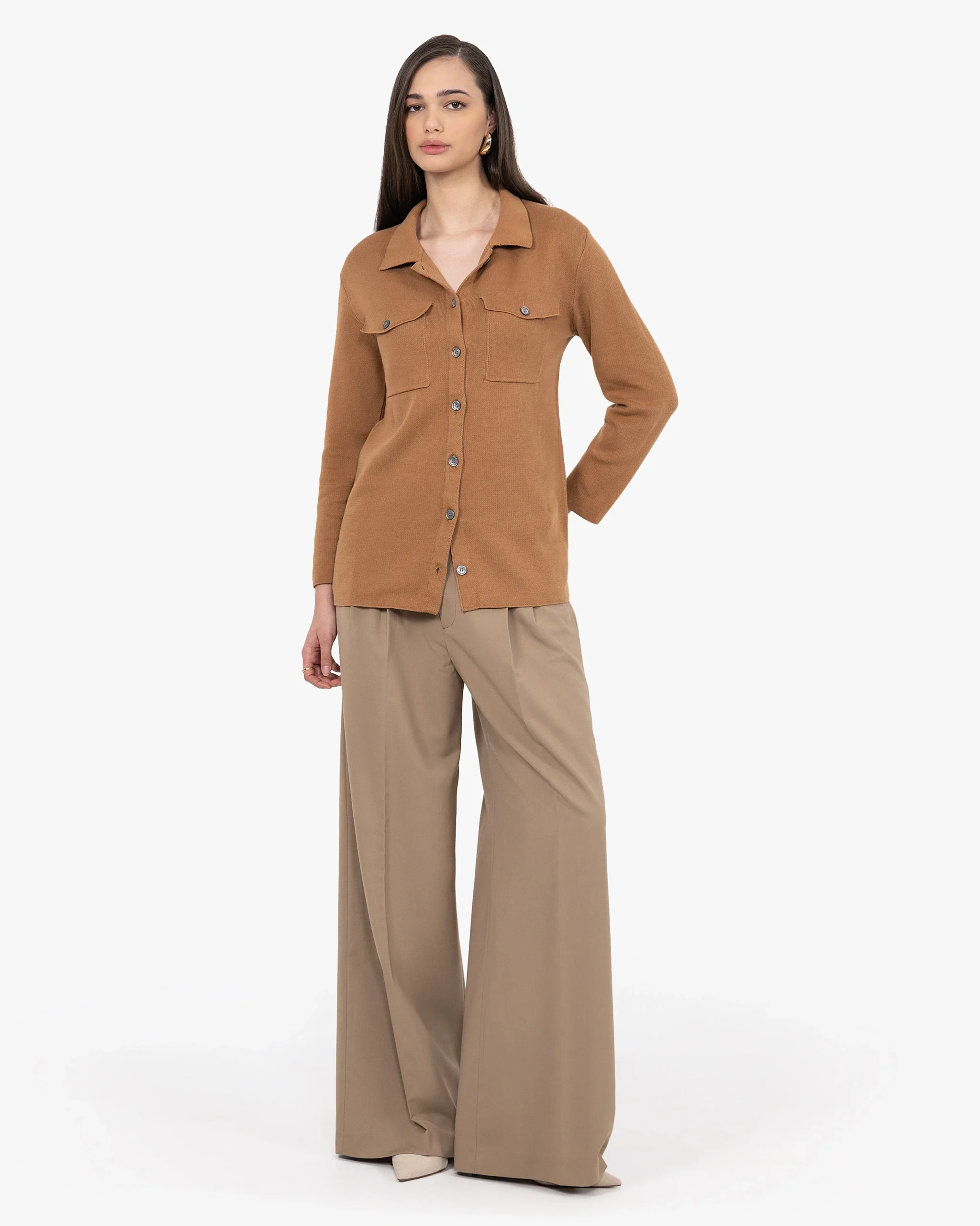Oasi Shirt Sweater - Hazelnut