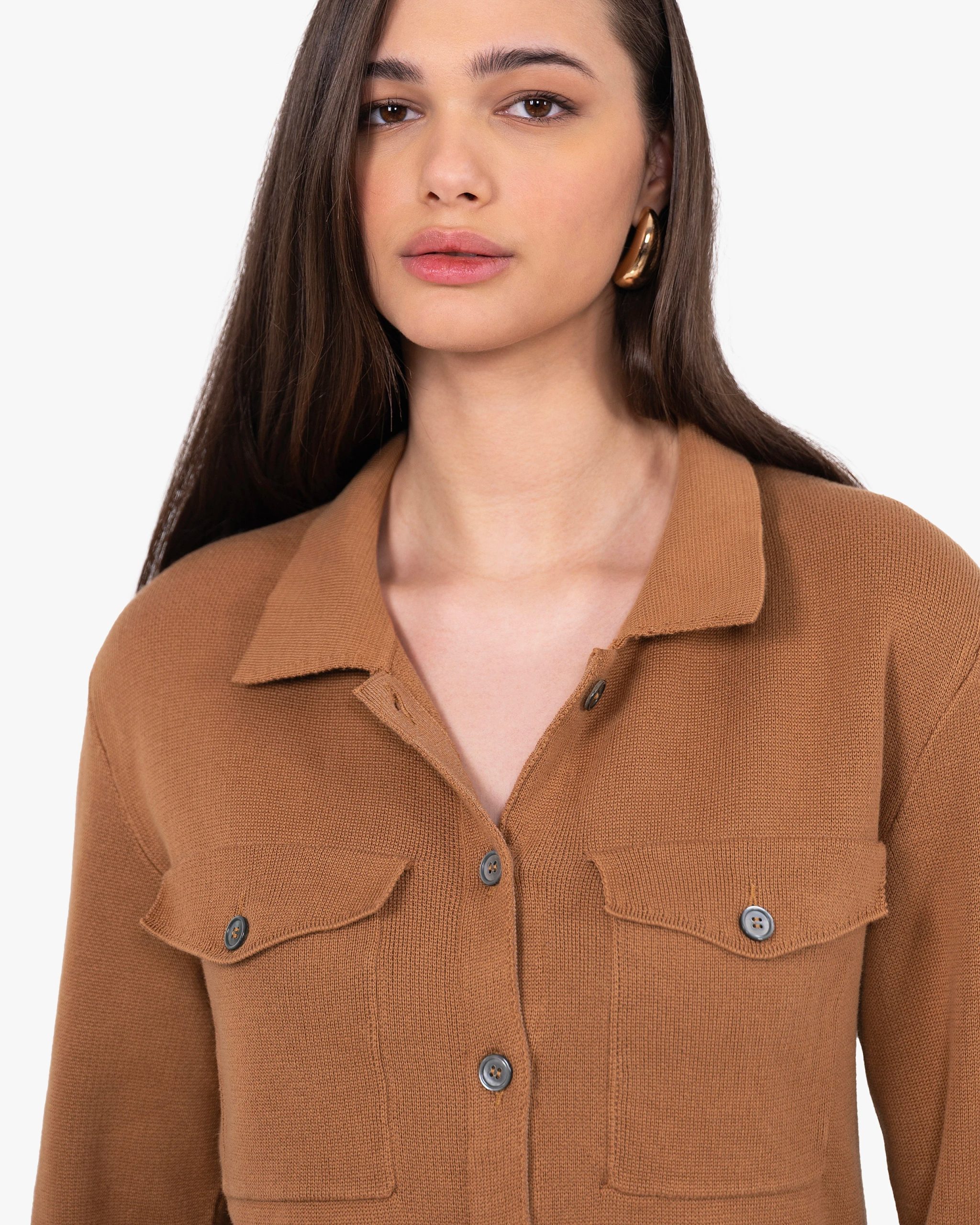 Oasi Shirt Sweater - Hazelnut – Image 2