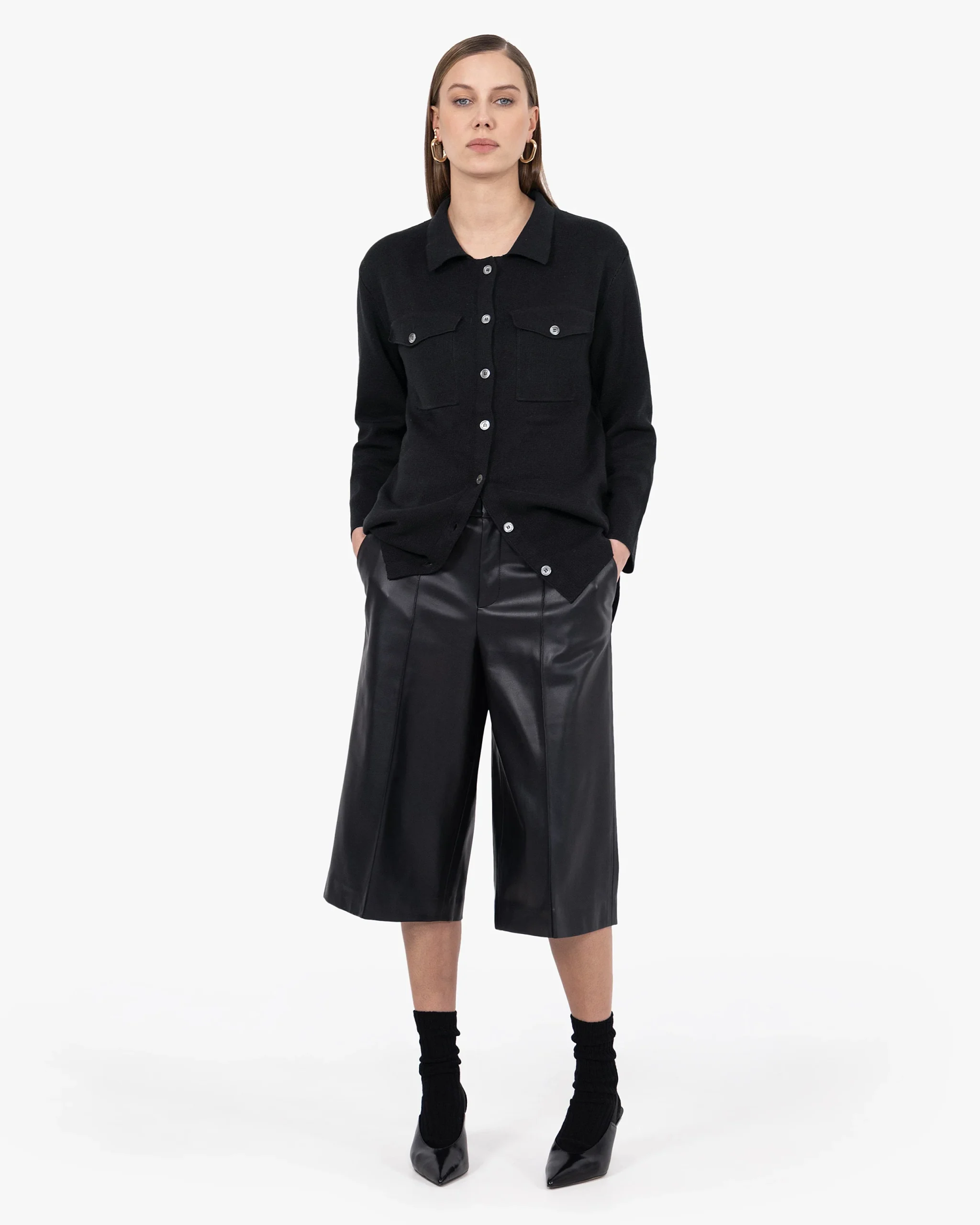 Oasi Shirt Sweater - Black