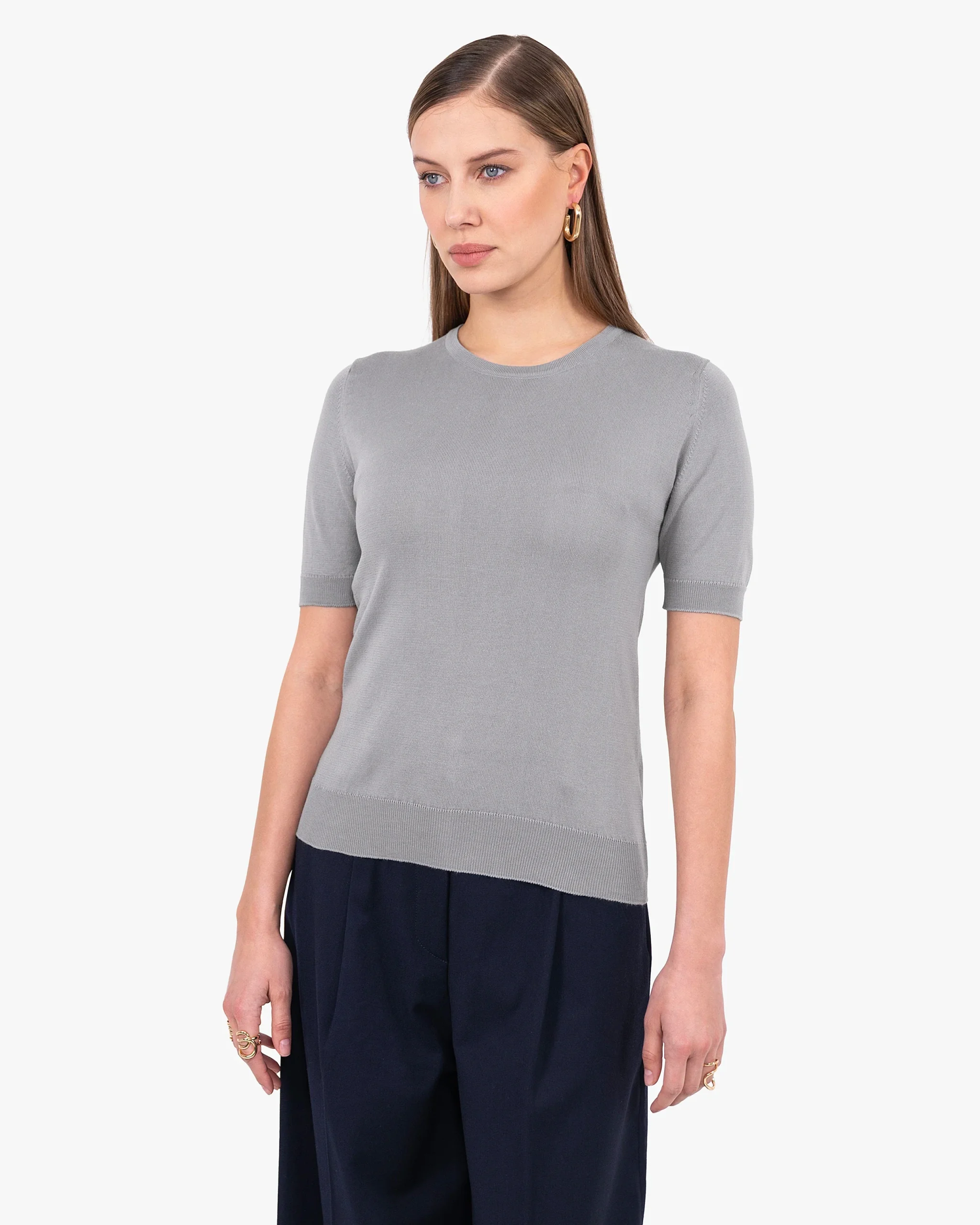 Women's Oasi Tee - Grey – Image 3