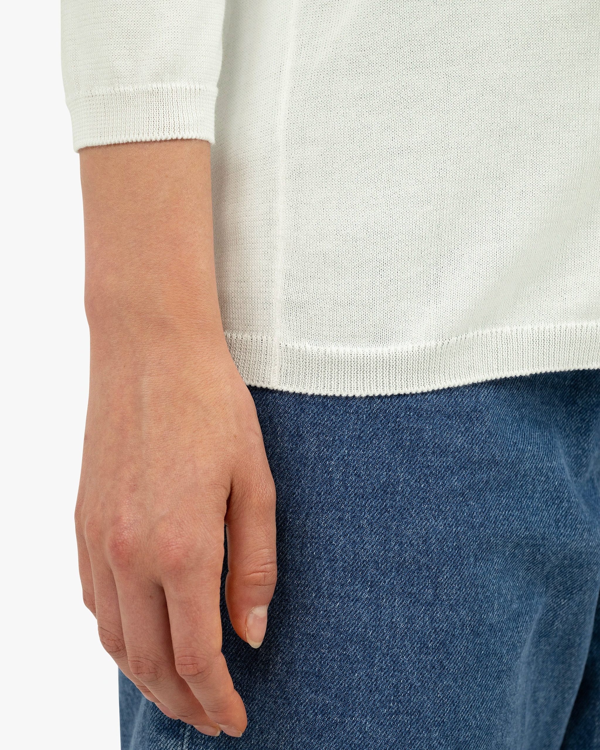 Women's Oasi V-Neck Sweater - White – Image 2