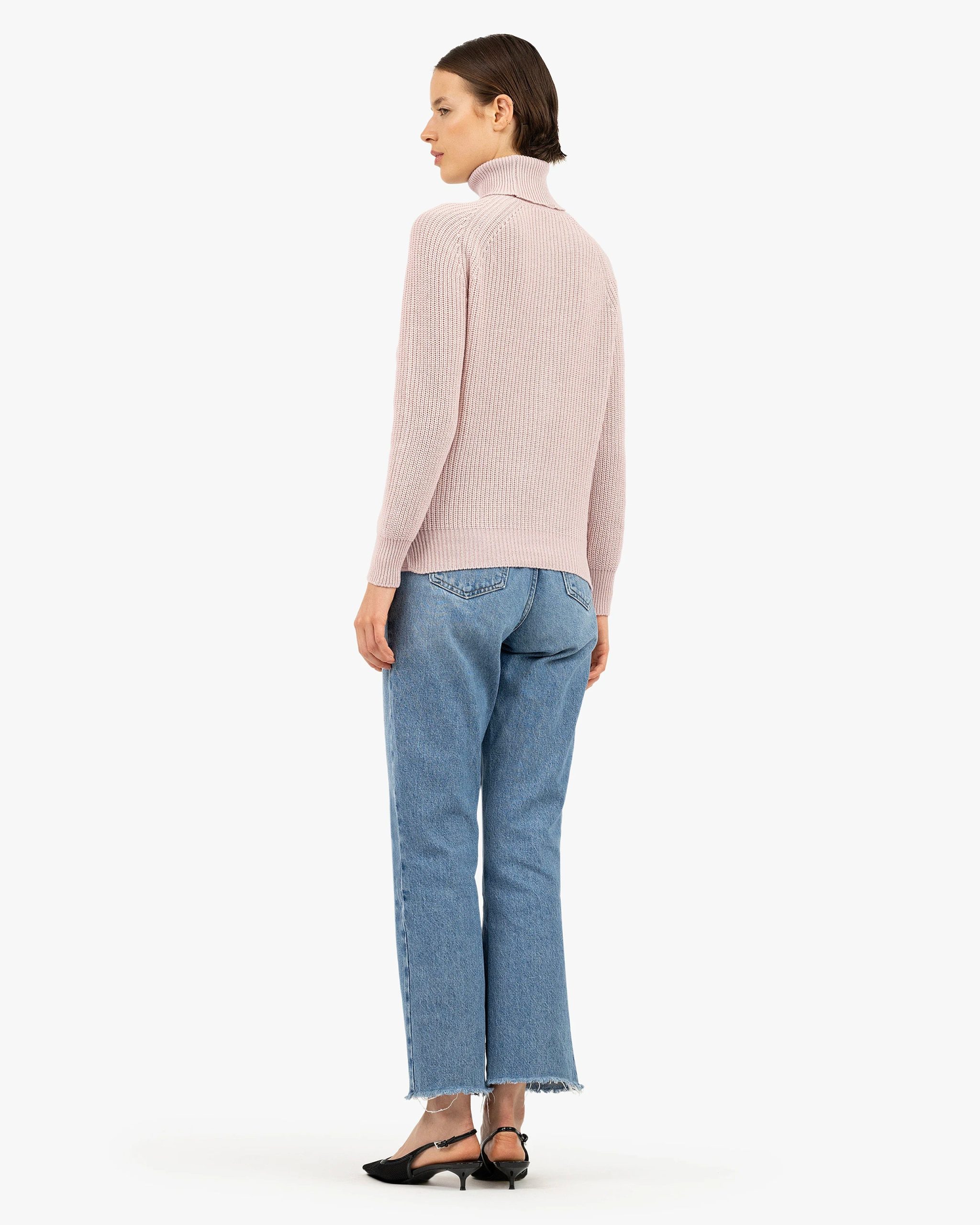 Women's Sorapis Turtleneck Sweater - Rose – Image 4