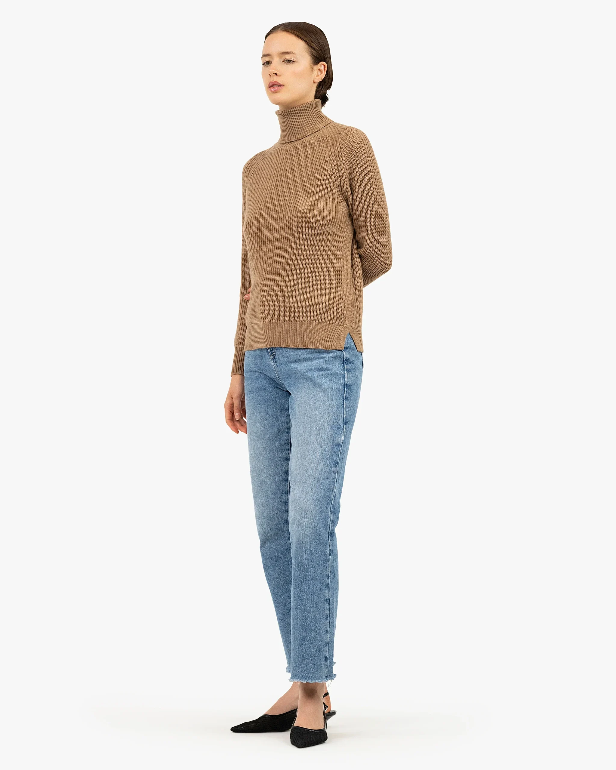 Women's Sorapis Turtleneck Sweater - Camel