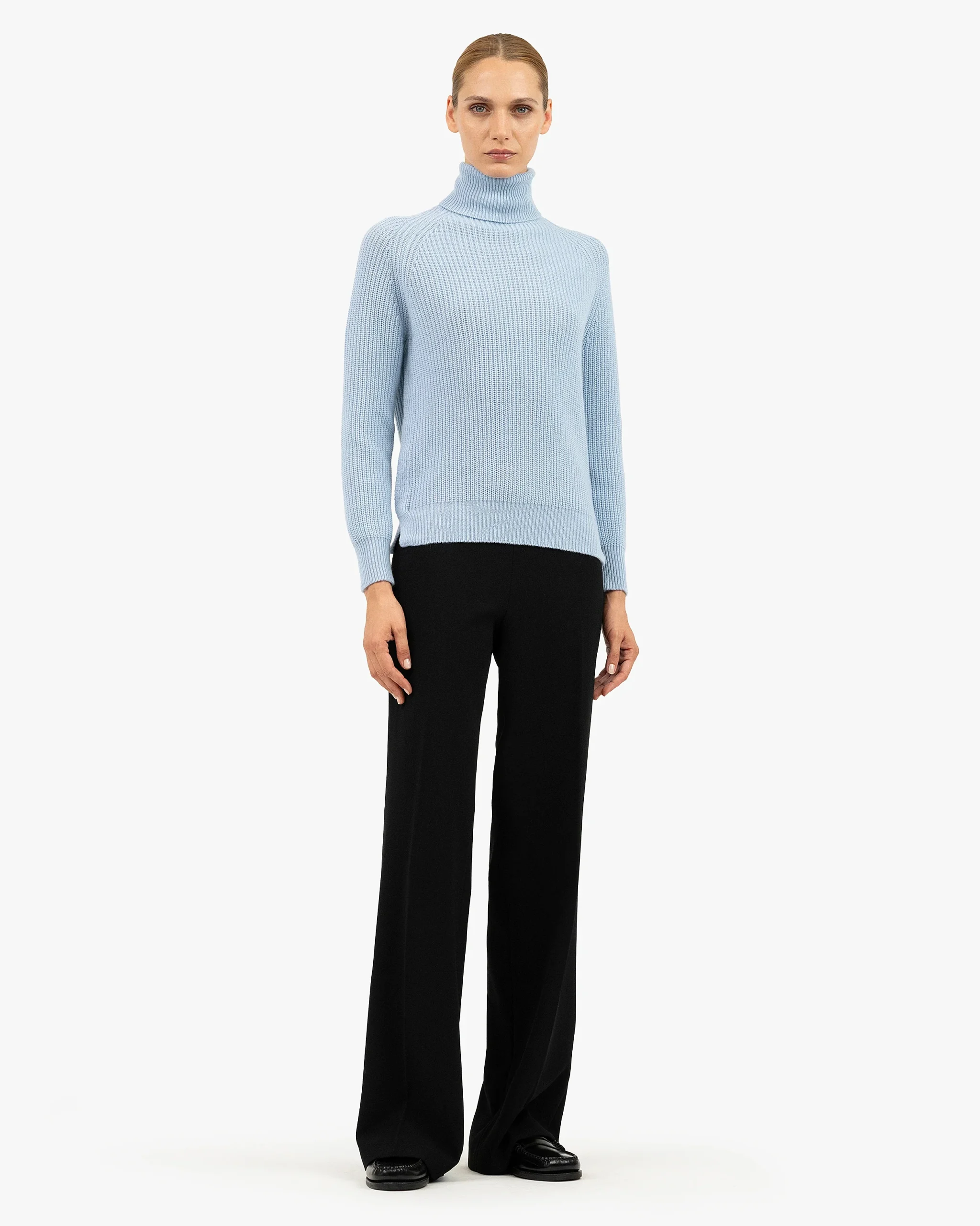 Women's Sorapis Turtleneck Sweater - Light Blue
