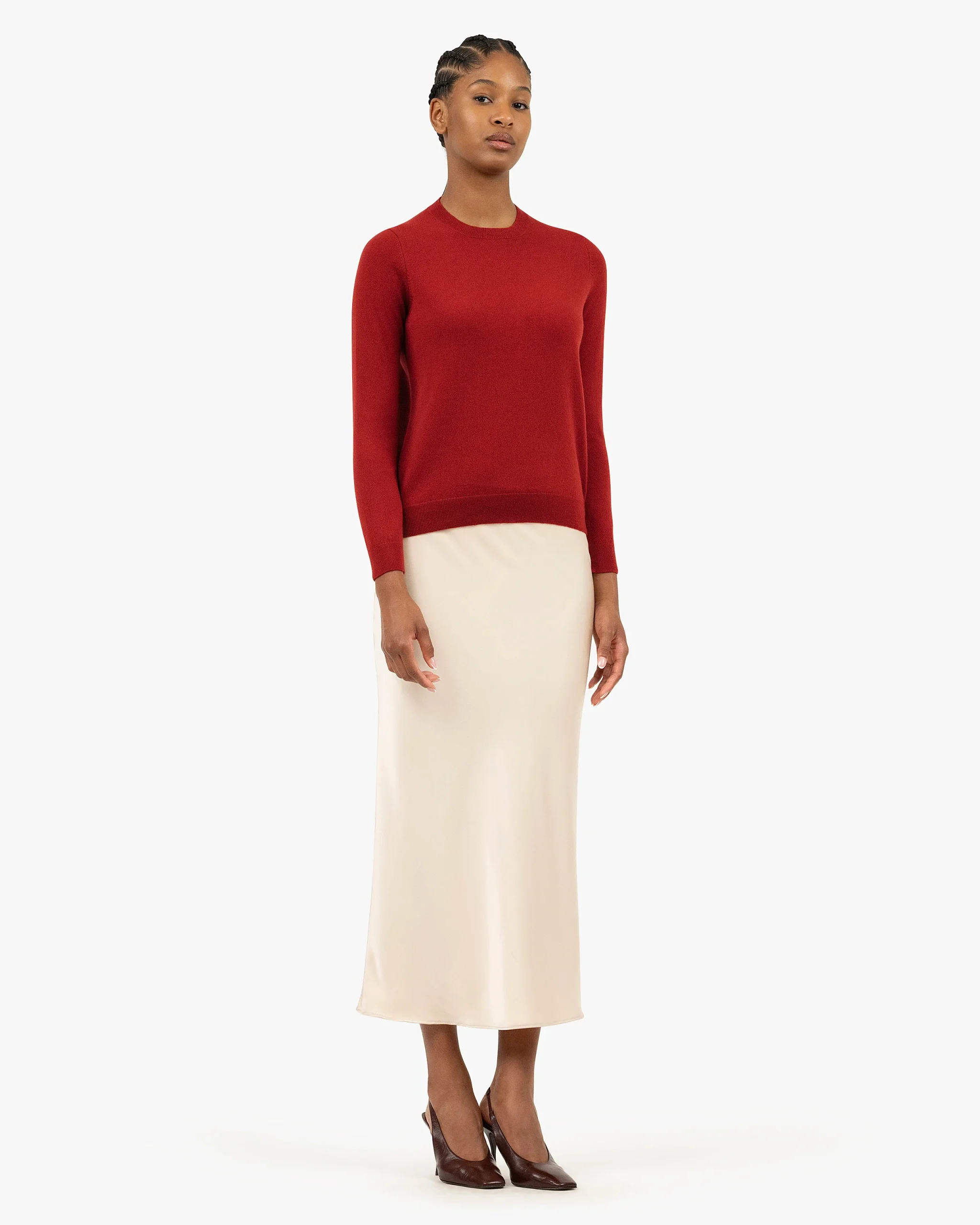 Women's Tribeca Crew Neck Sweater - Red