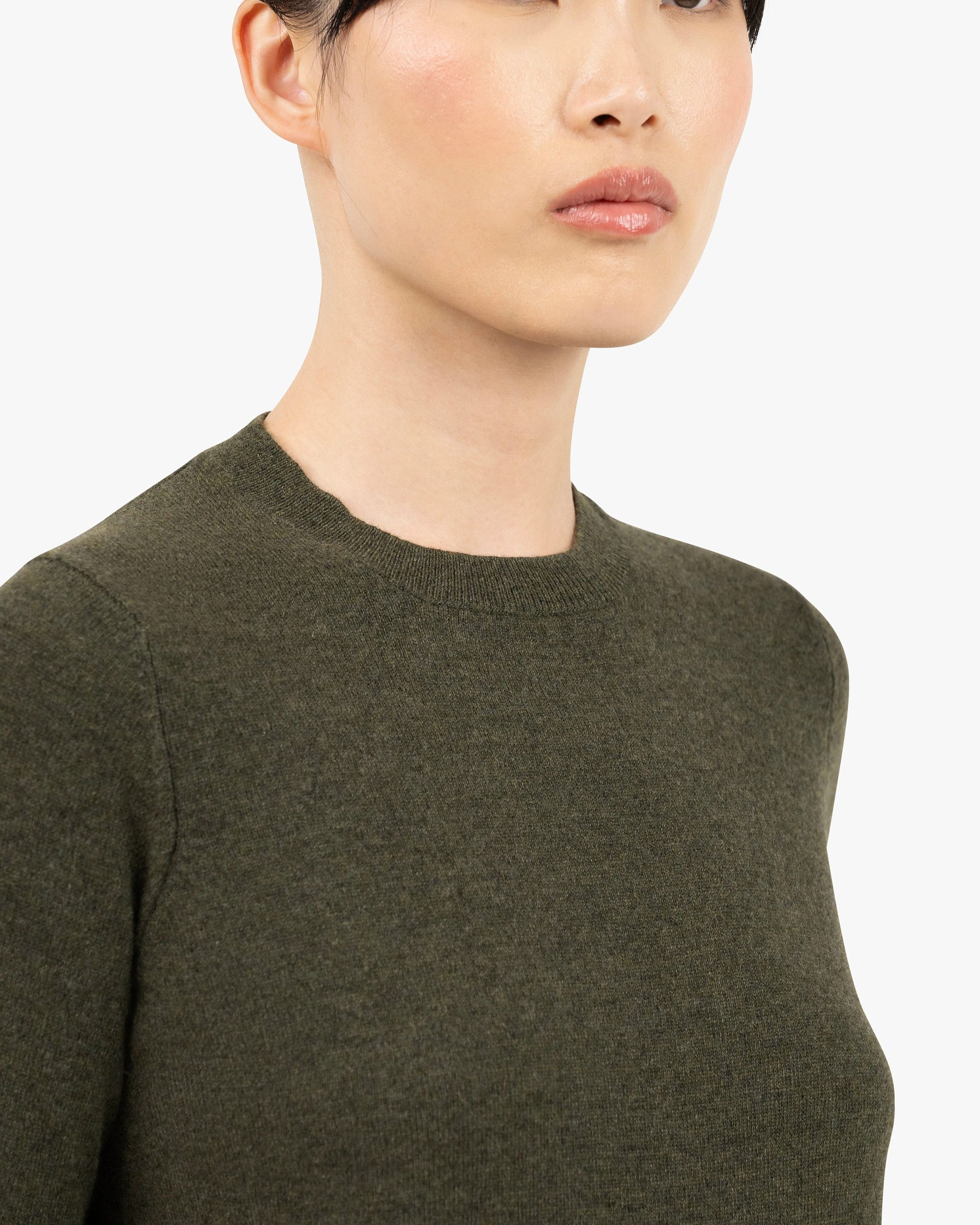 Women's Tribeca Crew Neck Sweater - Green – Image 2
