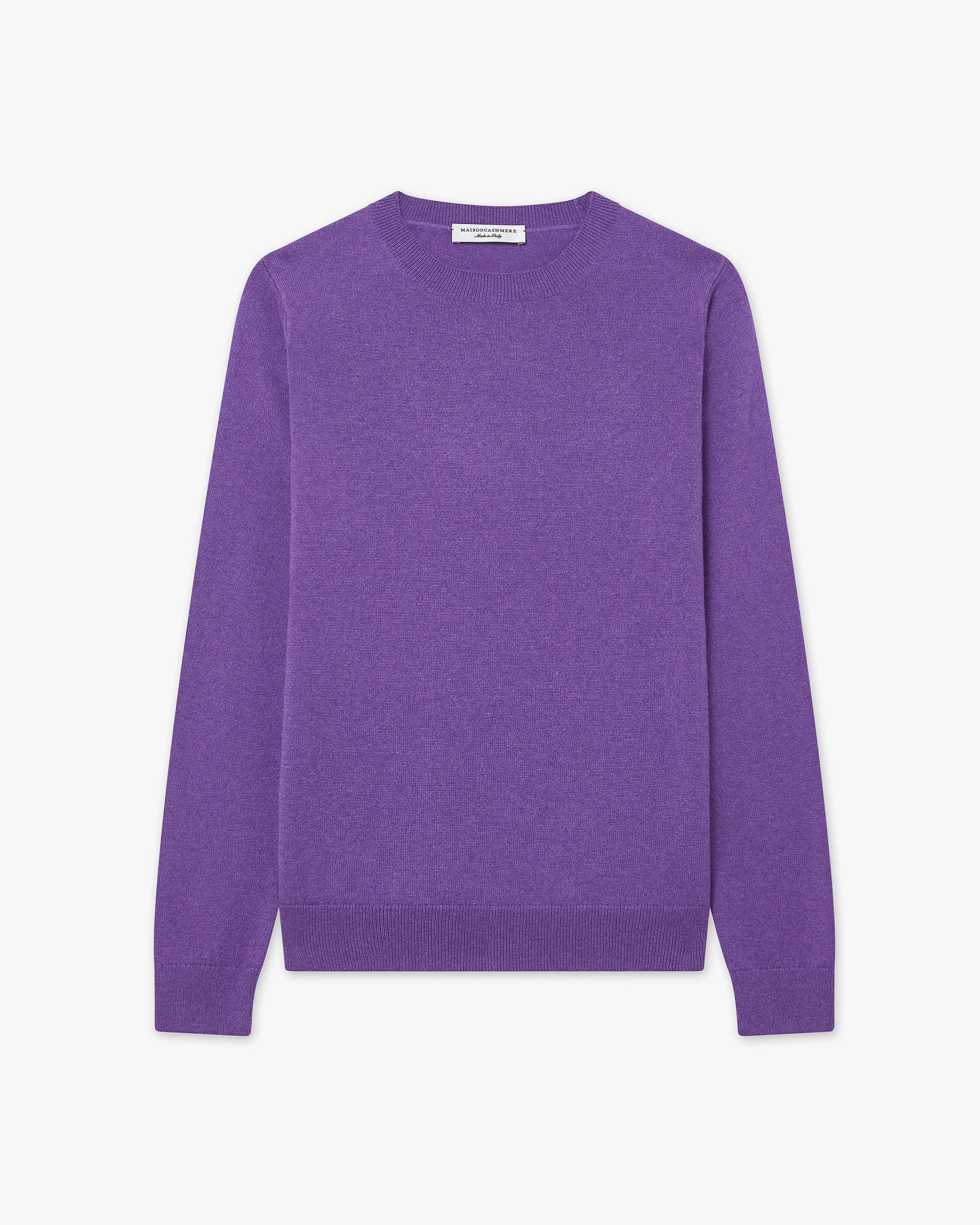 Women's Tribeca Crew Neck Sweater - Purple – Image 5